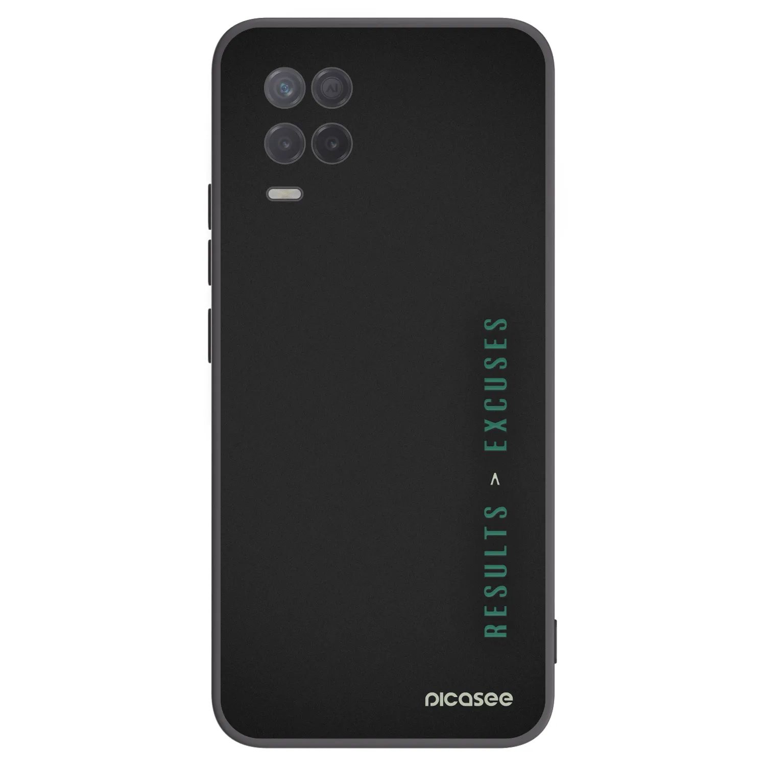 Picasee Μαύρη θήκη σιλικόνης για Realme 8 5G - Results x Excuses