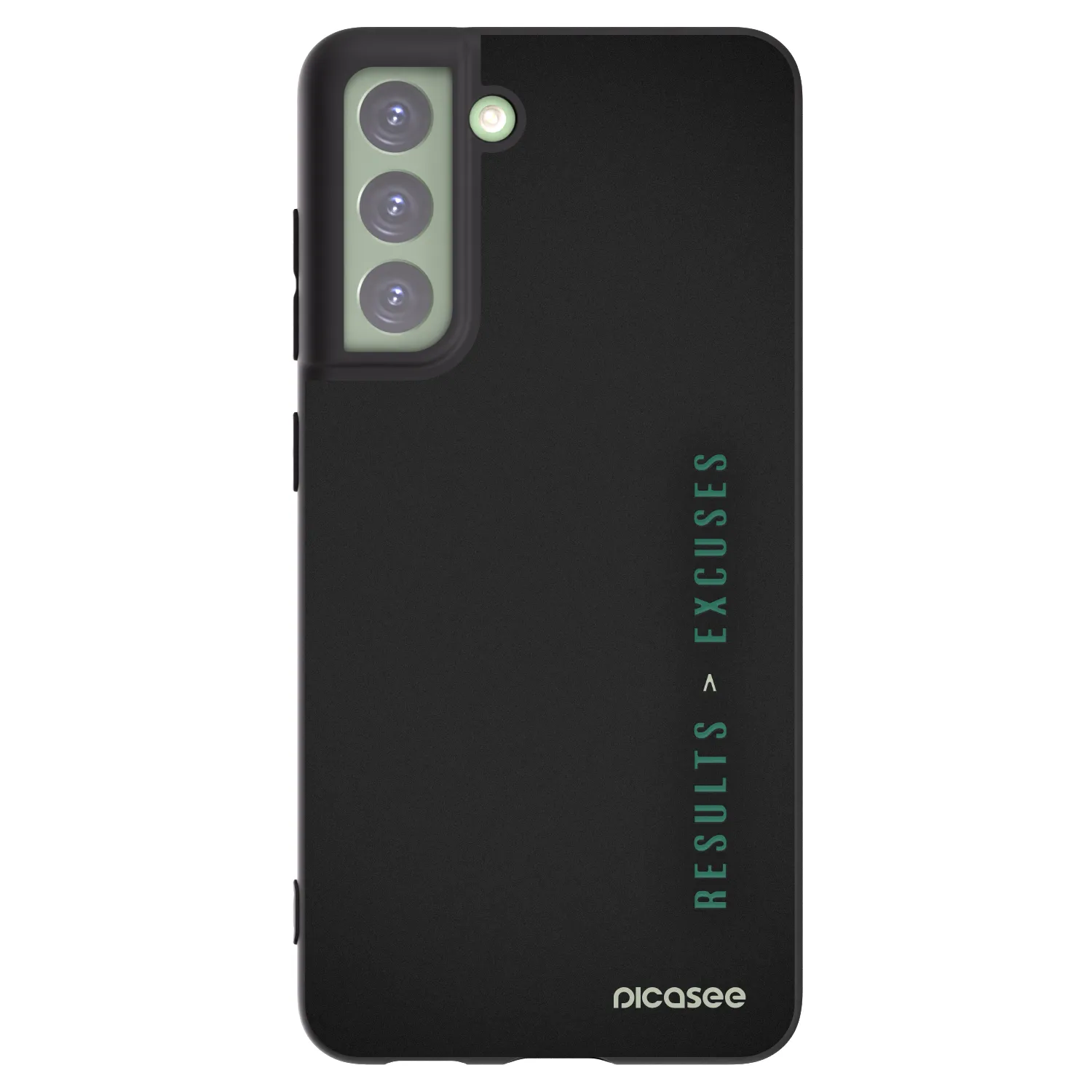 Picasee Μαύρη θήκη σιλικόνης για Samsung Galaxy S21 FE 5G - Results x Excuses