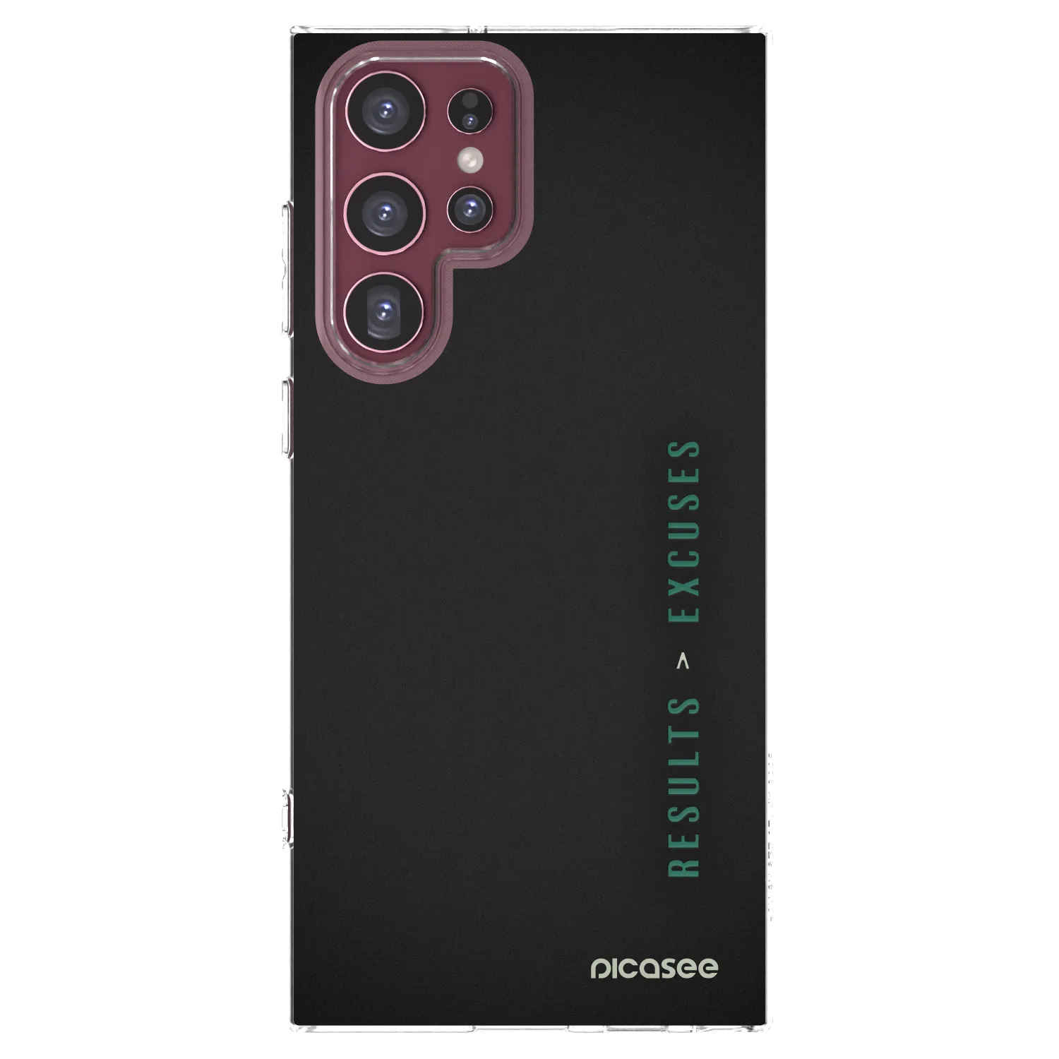 Picasee διαφανής θήκη σιλικόνης Samsung Galaxy S22 Ultra 5G - Results x Excuses