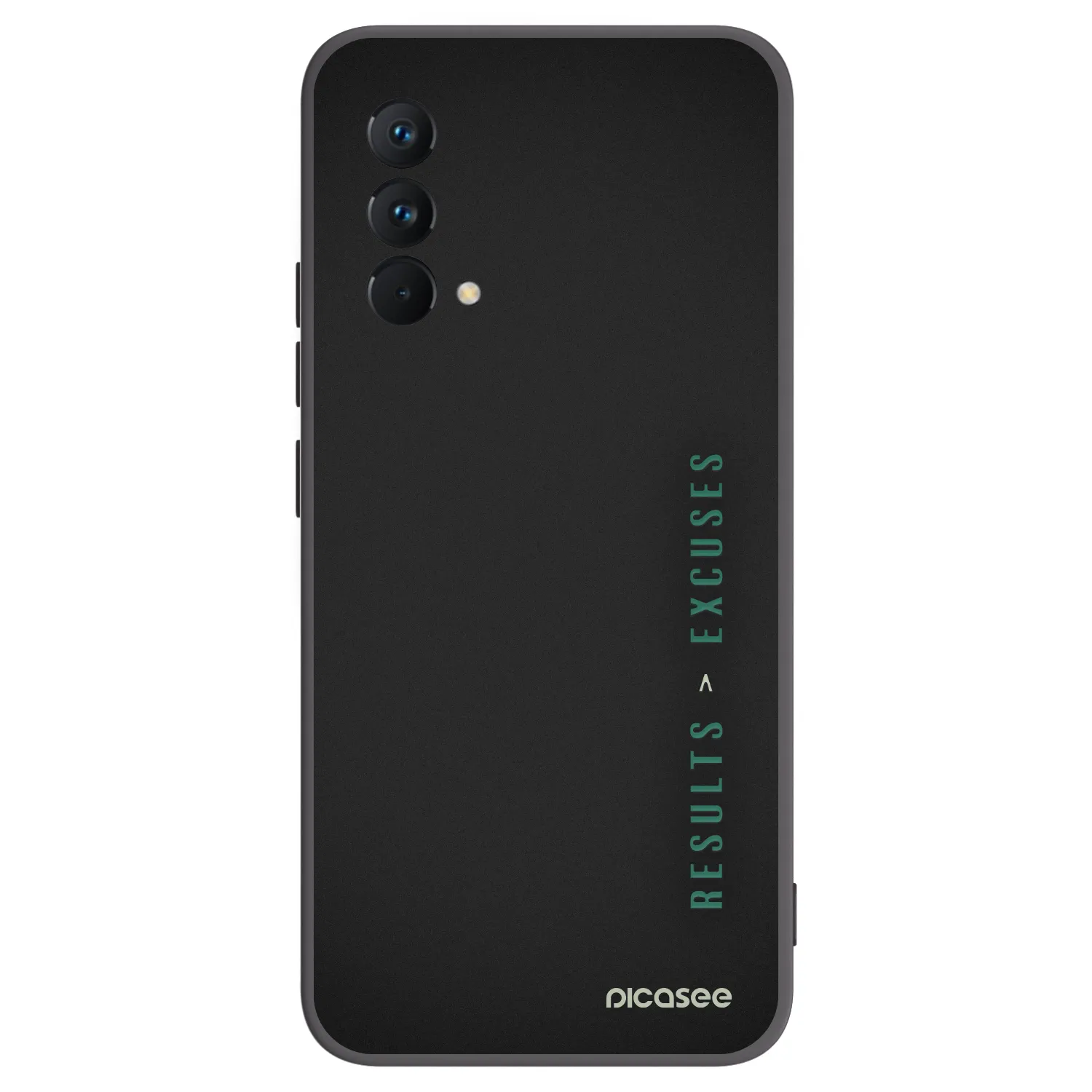 Picasee Μαύρη θήκη σιλικόνης για Realme GT Master Edition 5G - Results x Excuses