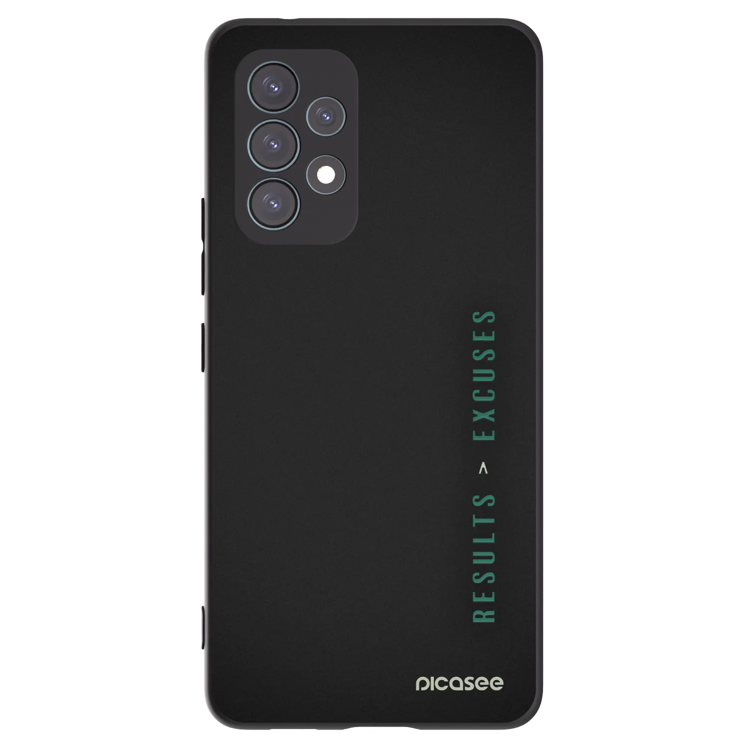 Picasee Μαύρη θήκη σιλικόνης για Samsung Galaxy A53 5G A536 - Results x Excuses