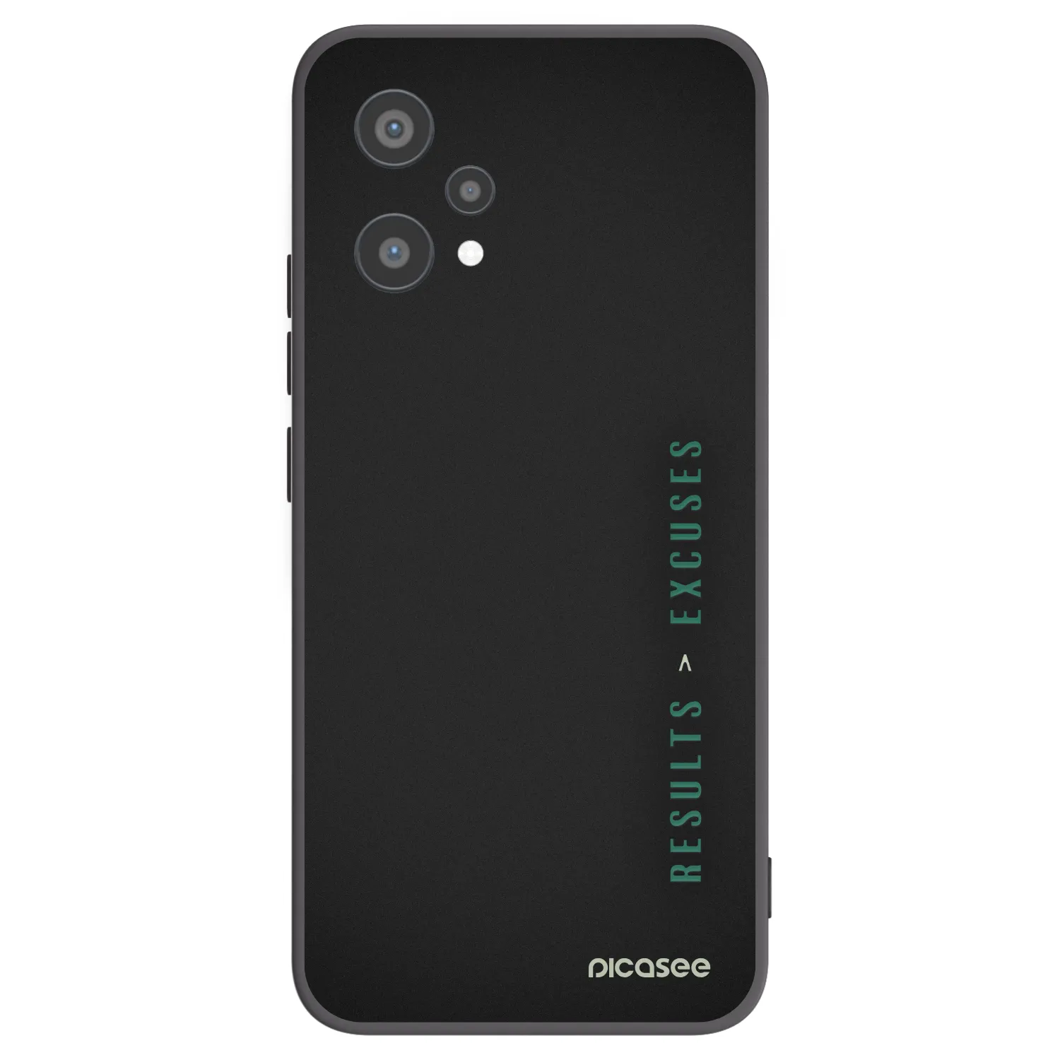 Picasee Μαύρη θήκη σιλικόνης για Realme 9 Pro 5G - Results x Excuses