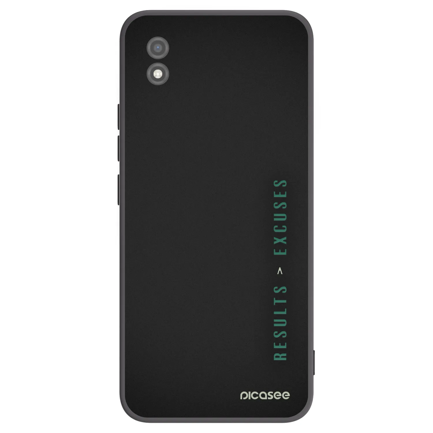 Picasee Μαύρη θήκη σιλικόνης για Realme C11 (2021) - Results x Excuses