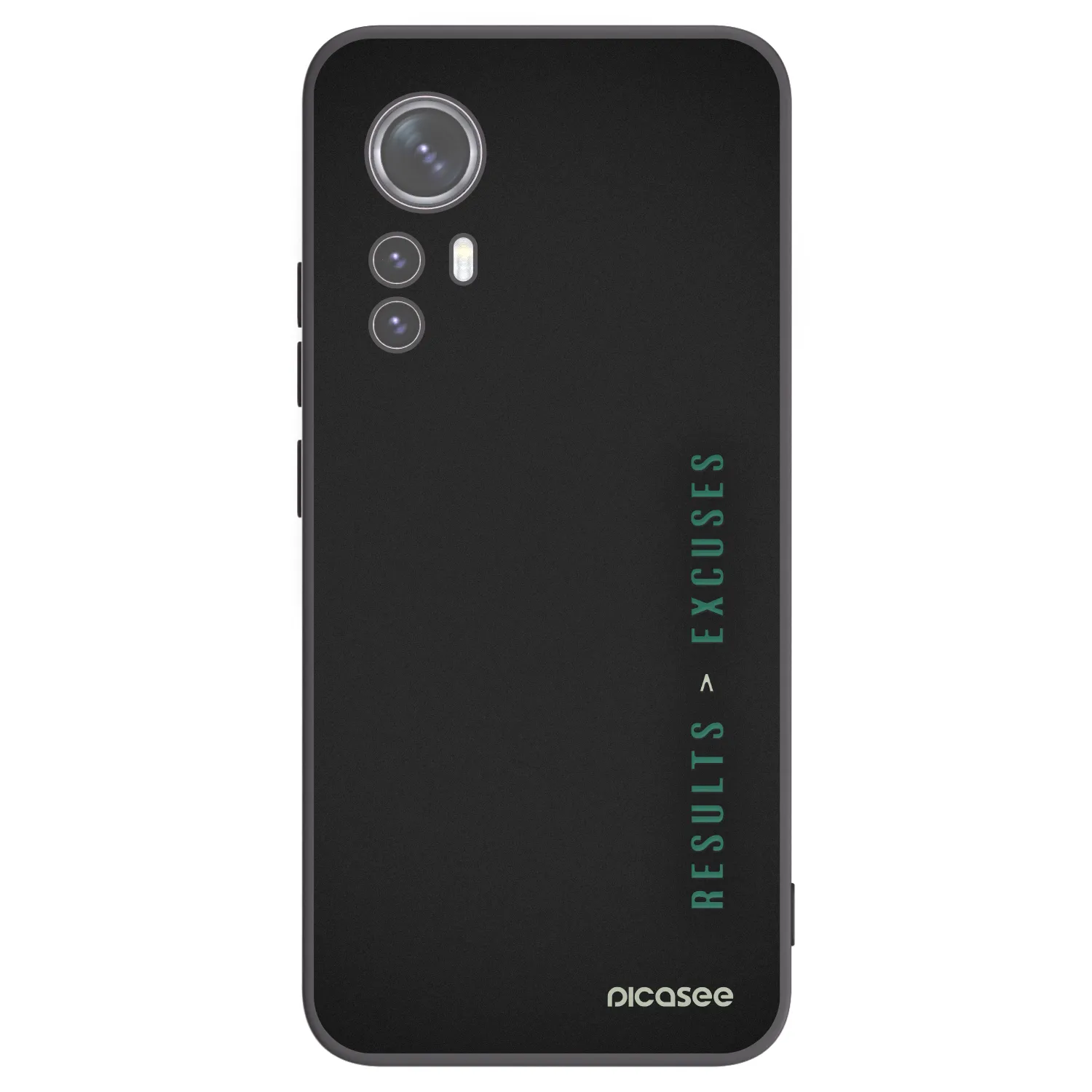 Picasee Μαύρη θήκη σιλικόνης για Xiaomi 12 - Results x Excuses