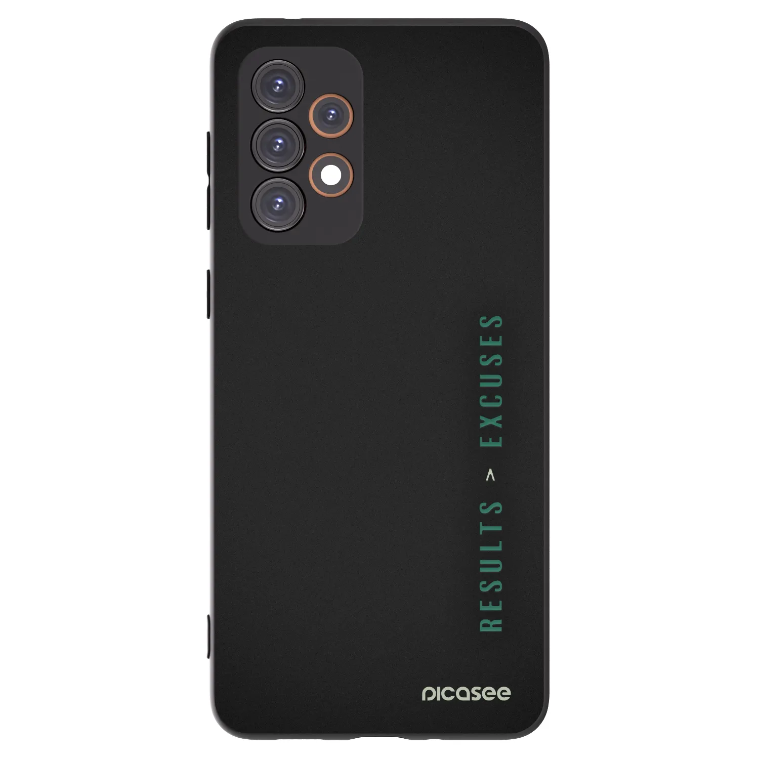 Picasee Μαύρη θήκη σιλικόνης για Samsung Galaxy A33 5G A336 - Results x Excuses