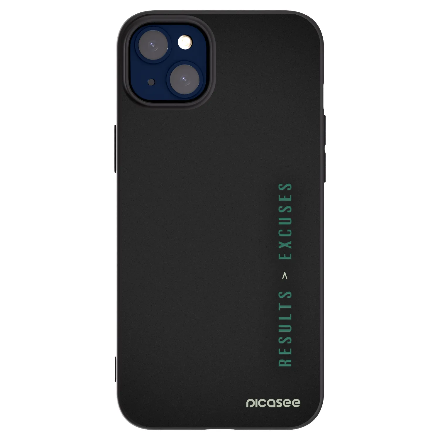 Picasee Μαύρη θήκη σιλικόνης για Apple iPhone 14 Plus - Results x Excuses