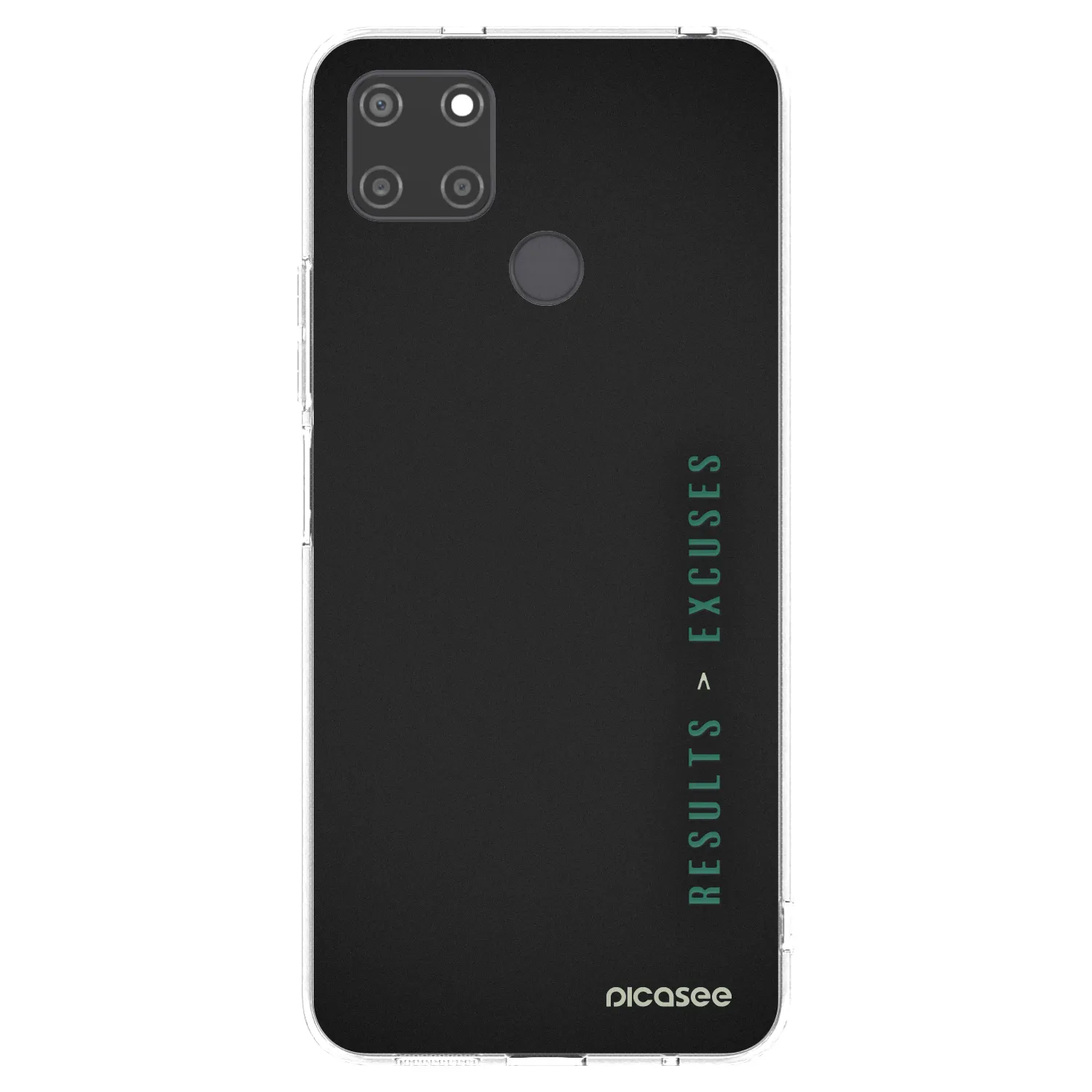 Picasee διαφανής θήκη σιλικόνης Realme C21Y - Results x Excuses
