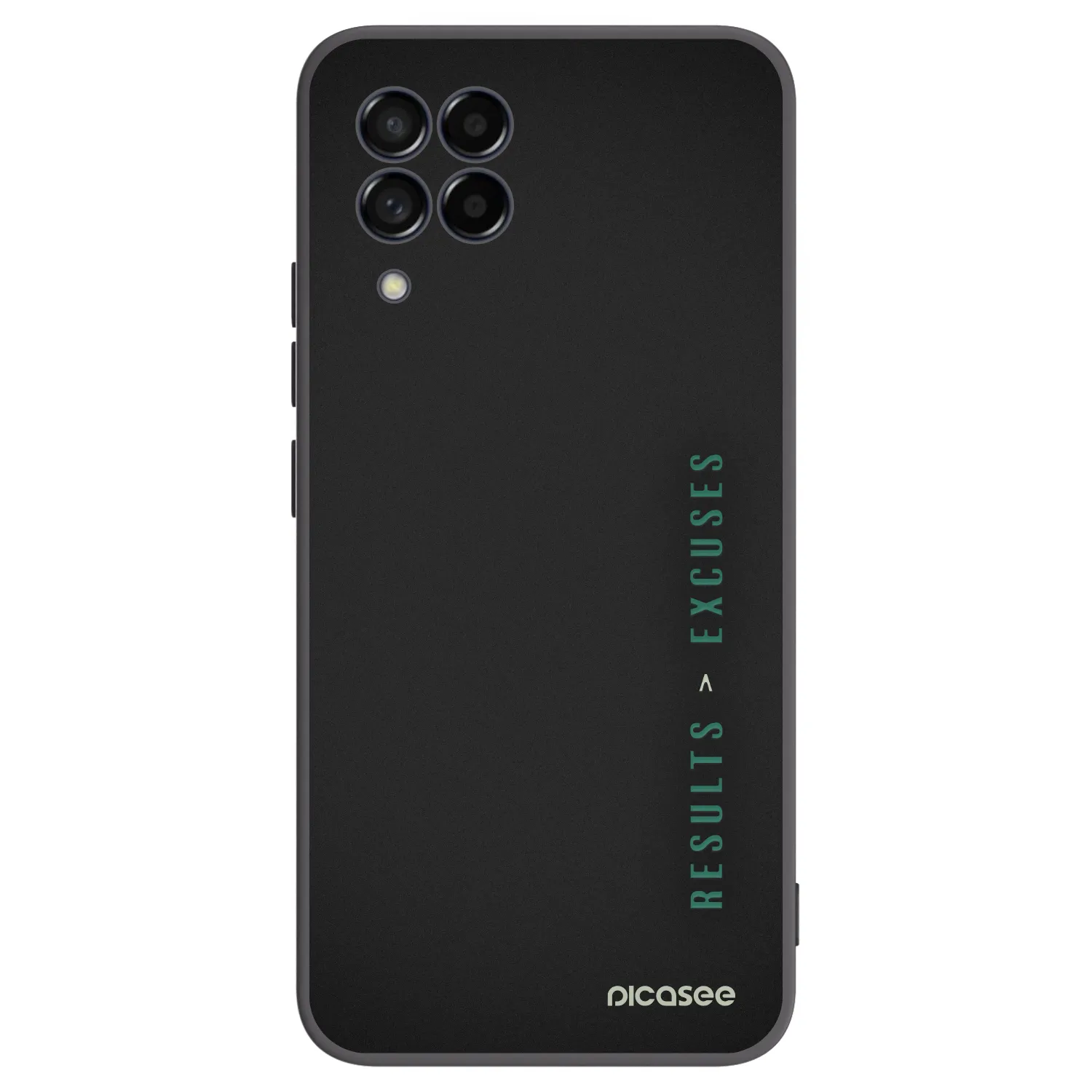 Picasee Μαύρη θήκη σιλικόνης για Samsung Galaxy M53 5G - Results x Excuses