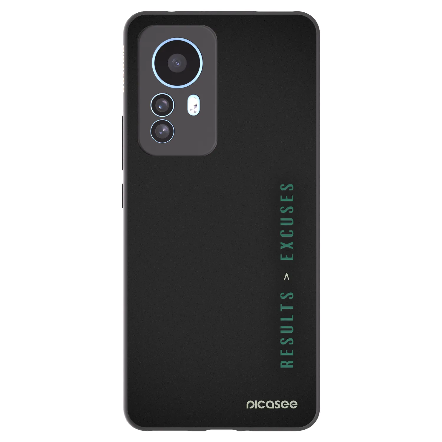 Picasee Μαύρη θήκη σιλικόνης για Xiaomi 12T - Results x Excuses