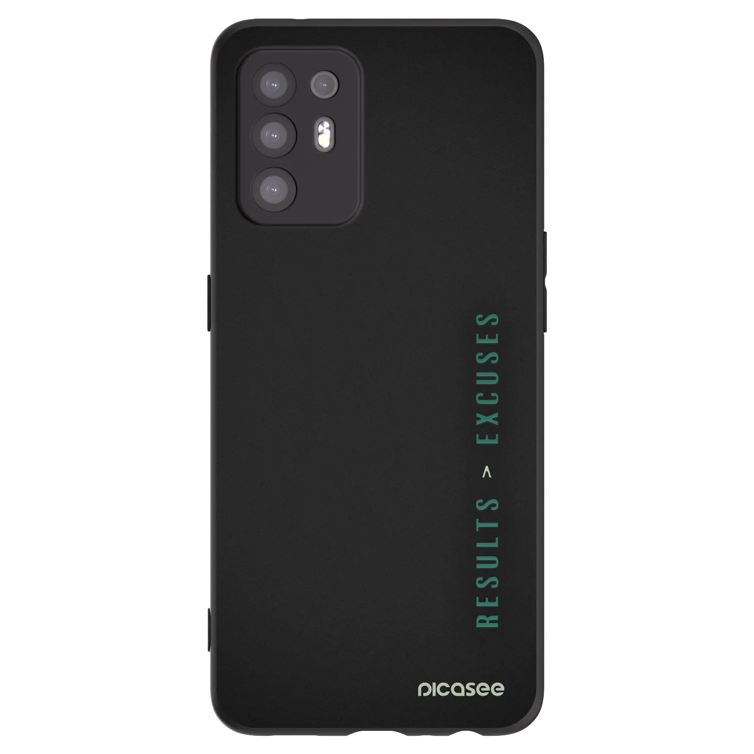 Picasee Μαύρη θήκη σιλικόνης για OPPO A94 5G - Results x Excuses