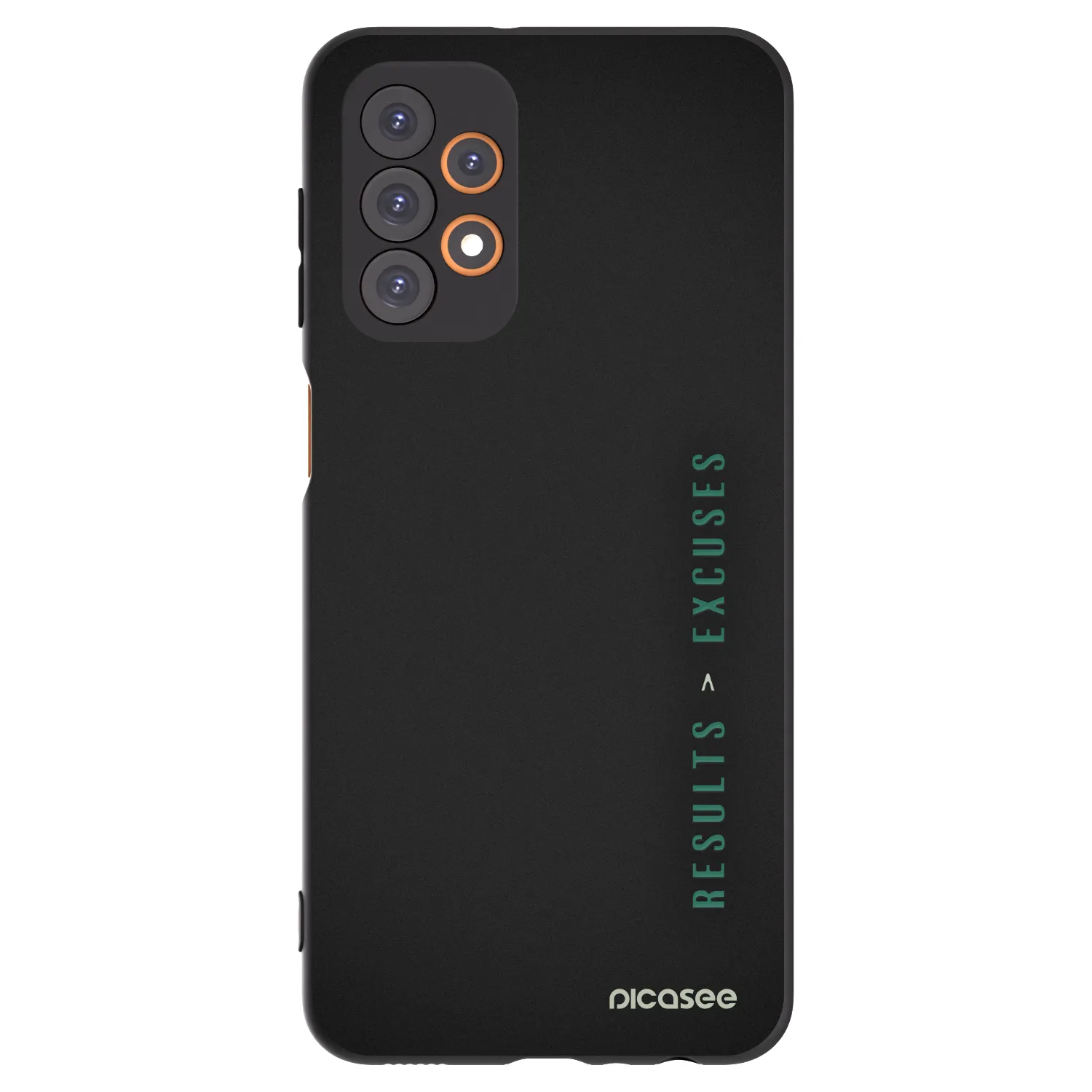 Picasee Μαύρη θήκη σιλικόνης για Samsung Galaxy A23 A235F 4G - Results x Excuses