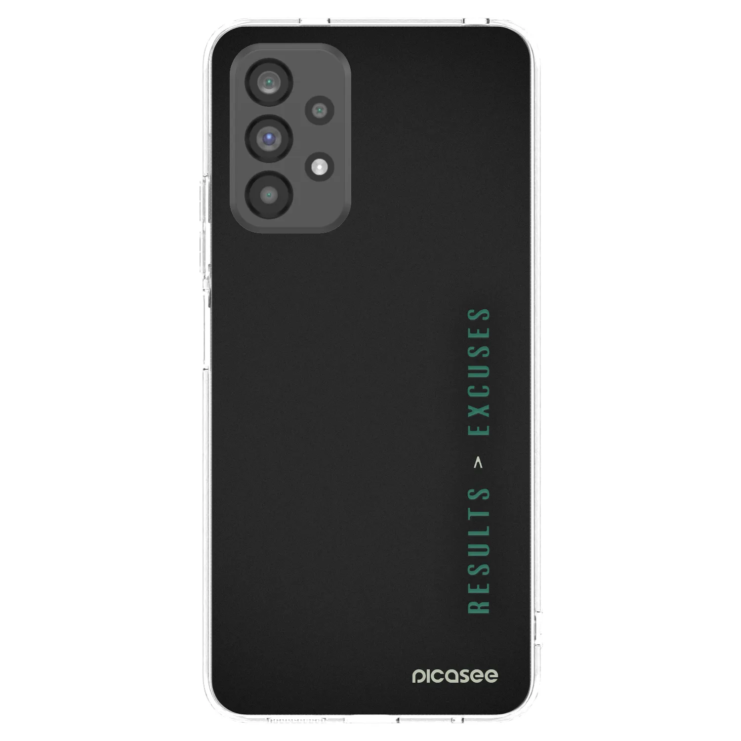 Picasee διαφανής θήκη σιλικόνης Samsung Galaxy A73 5G - Results x Excuses