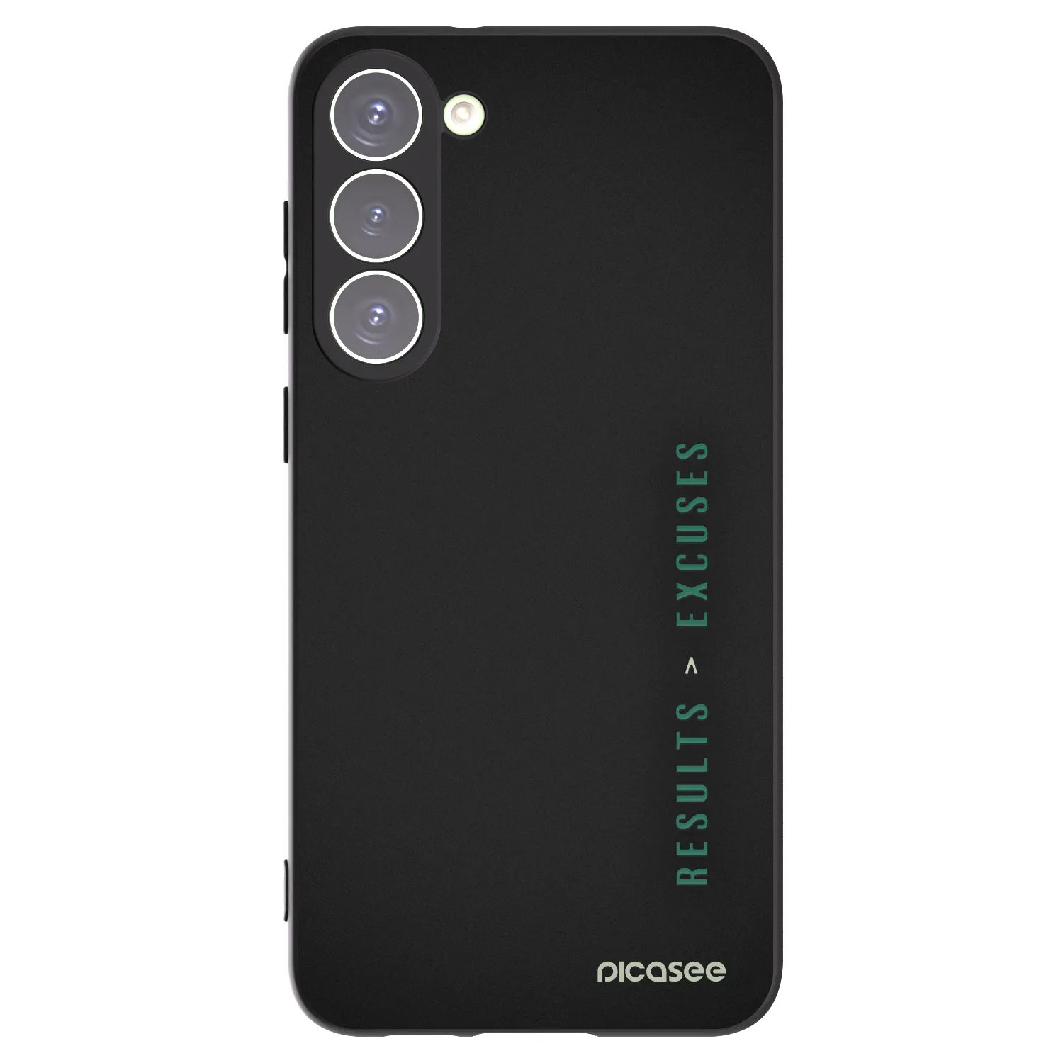Picasee Μαύρη θήκη σιλικόνης για Samsung Galaxy S23+ 5G - Results x Excuses