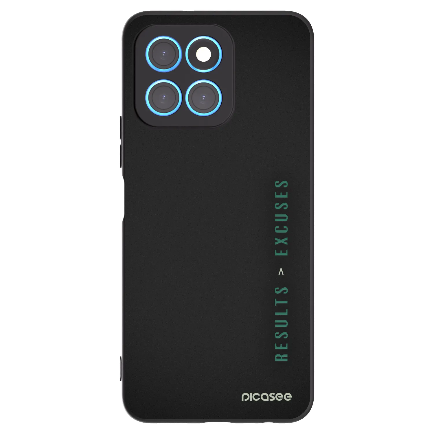 Picasee Μαύρη θήκη σιλικόνης για Honor X8 5G - Results x Excuses