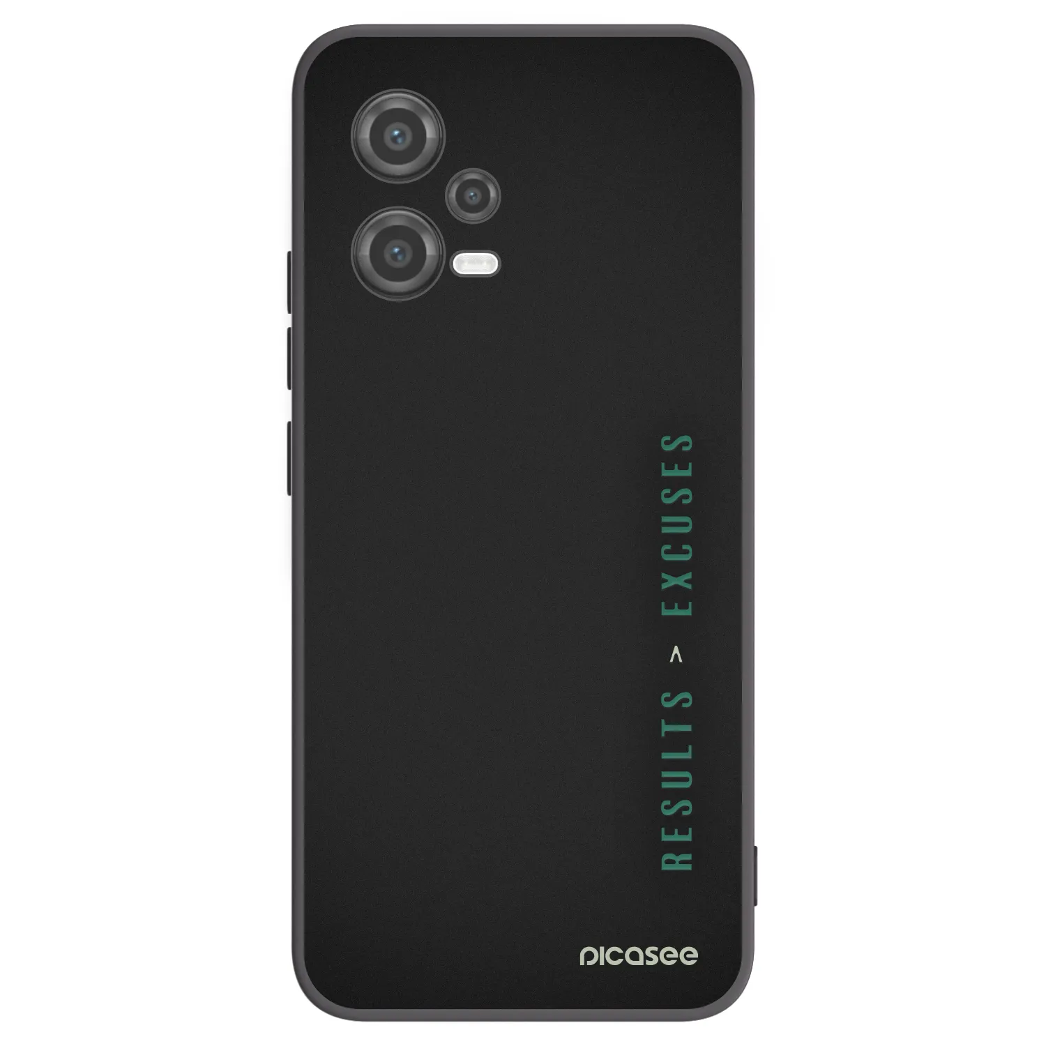 Picasee Μαύρη θήκη σιλικόνης για Xiaomi Poco X5 - Results x Excuses