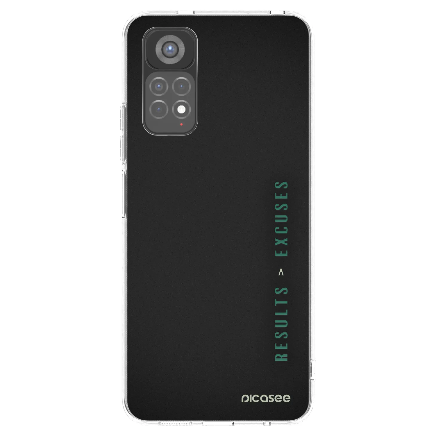 Picasee διαφανής θήκη σιλικόνης Xiaomi Redmi Note 11S 5G - Results x Excuses