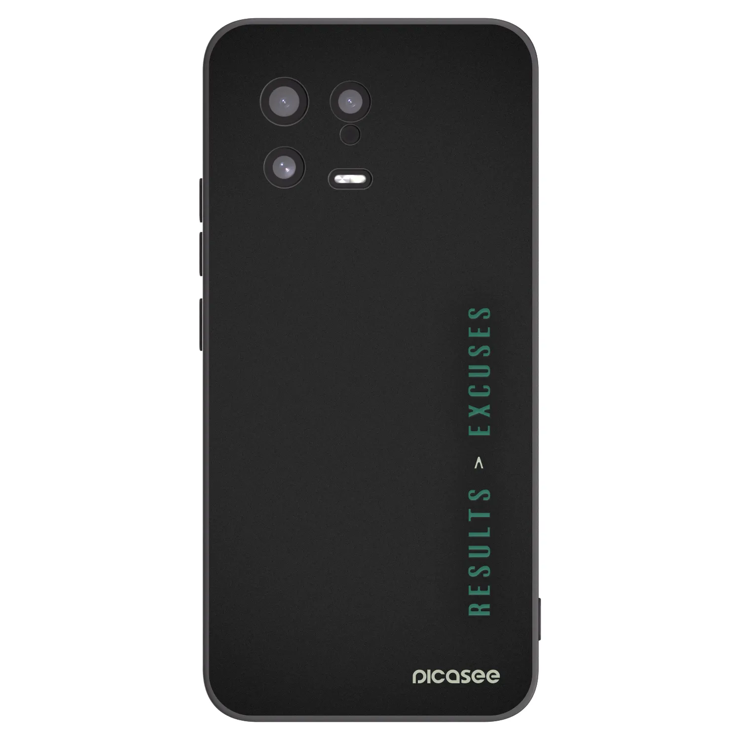 Picasee Μαύρη θήκη σιλικόνης για Xiaomi 13 - Results x Excuses