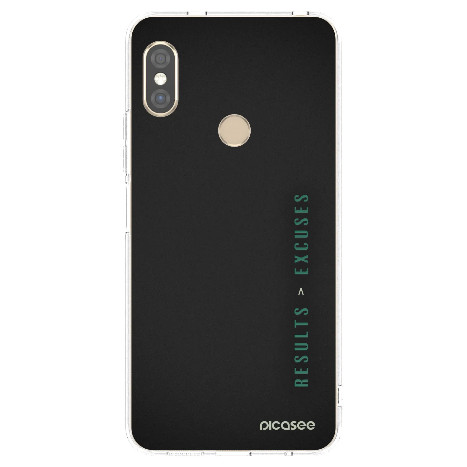 Picasee διαφανής θήκη σιλικόνης Xiaomi Redmi Note 5 Global - Results x Excuses