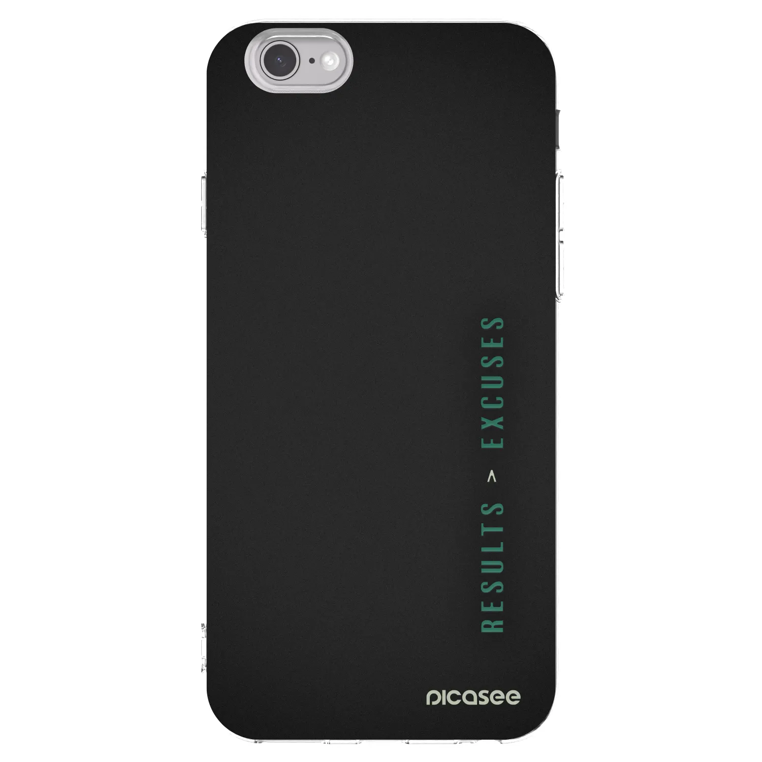 Picasee διαφανής θήκη σιλικόνης Apple iPhone 6/6S - Results x Excuses