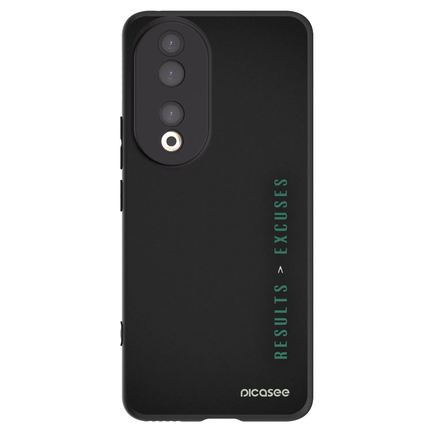 Picasee Μαύρη θήκη σιλικόνης για Honor 90 5G - Results x Excuses