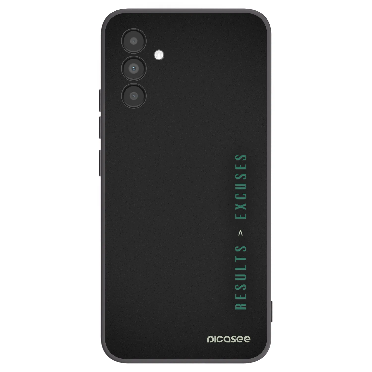 Picasee Μαύρη θήκη σιλικόνης για Samsung Galaxy A04s A047F - Results x Excuses
