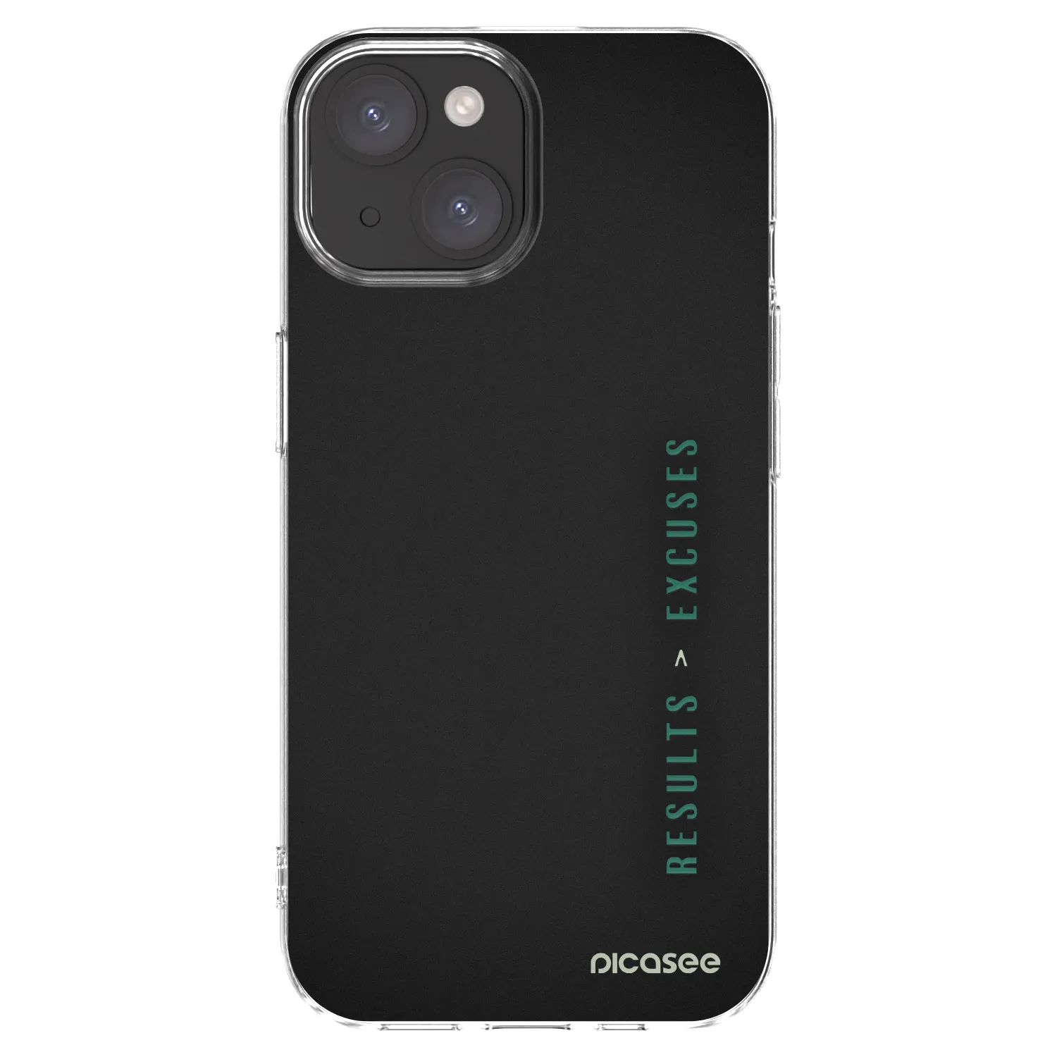 Picasee διαφανής θήκη σιλικόνης Apple iPhone 15 - Results x Excuses