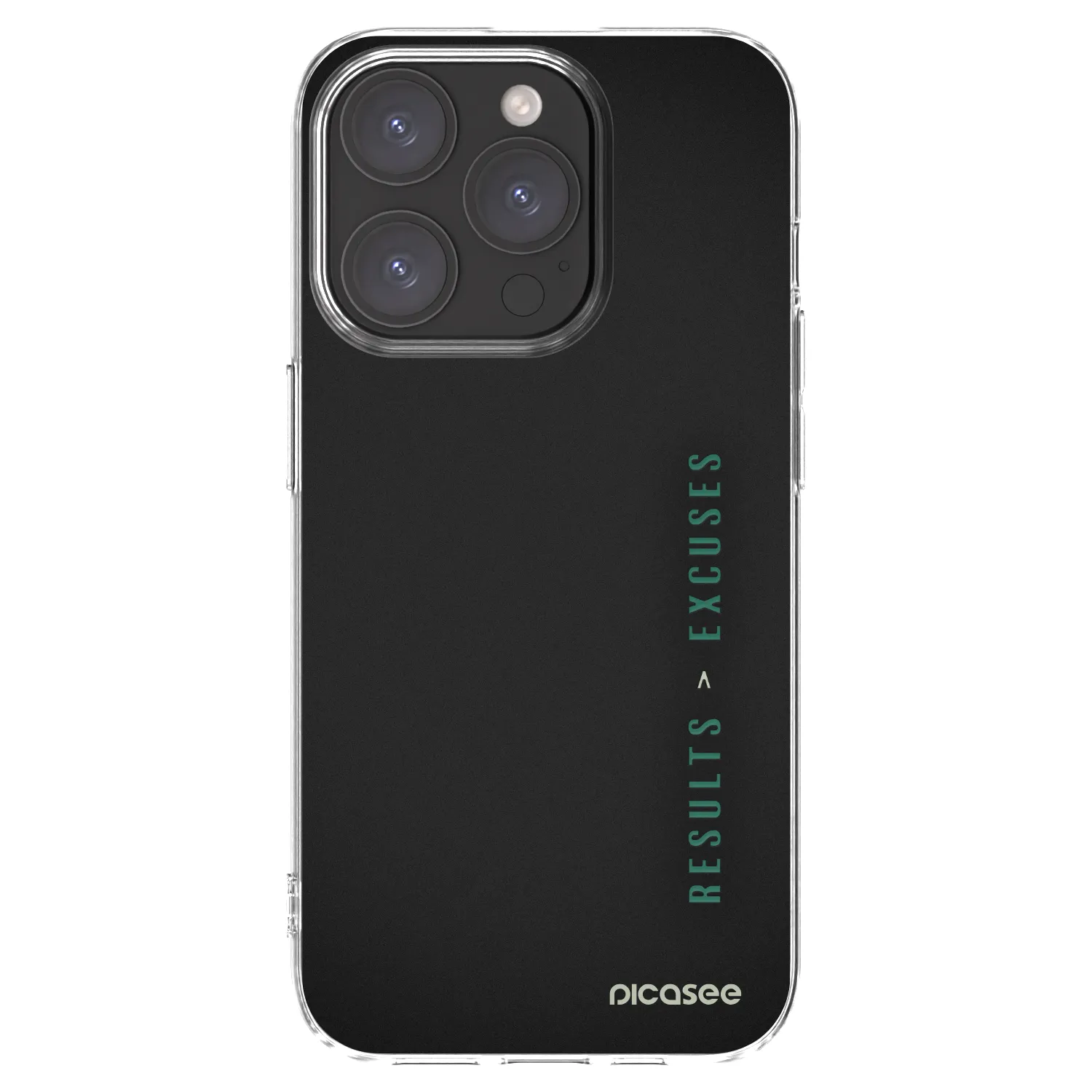 Picasee διαφανής θήκη σιλικόνης Apple iPhone 15 Pro - Results x Excuses