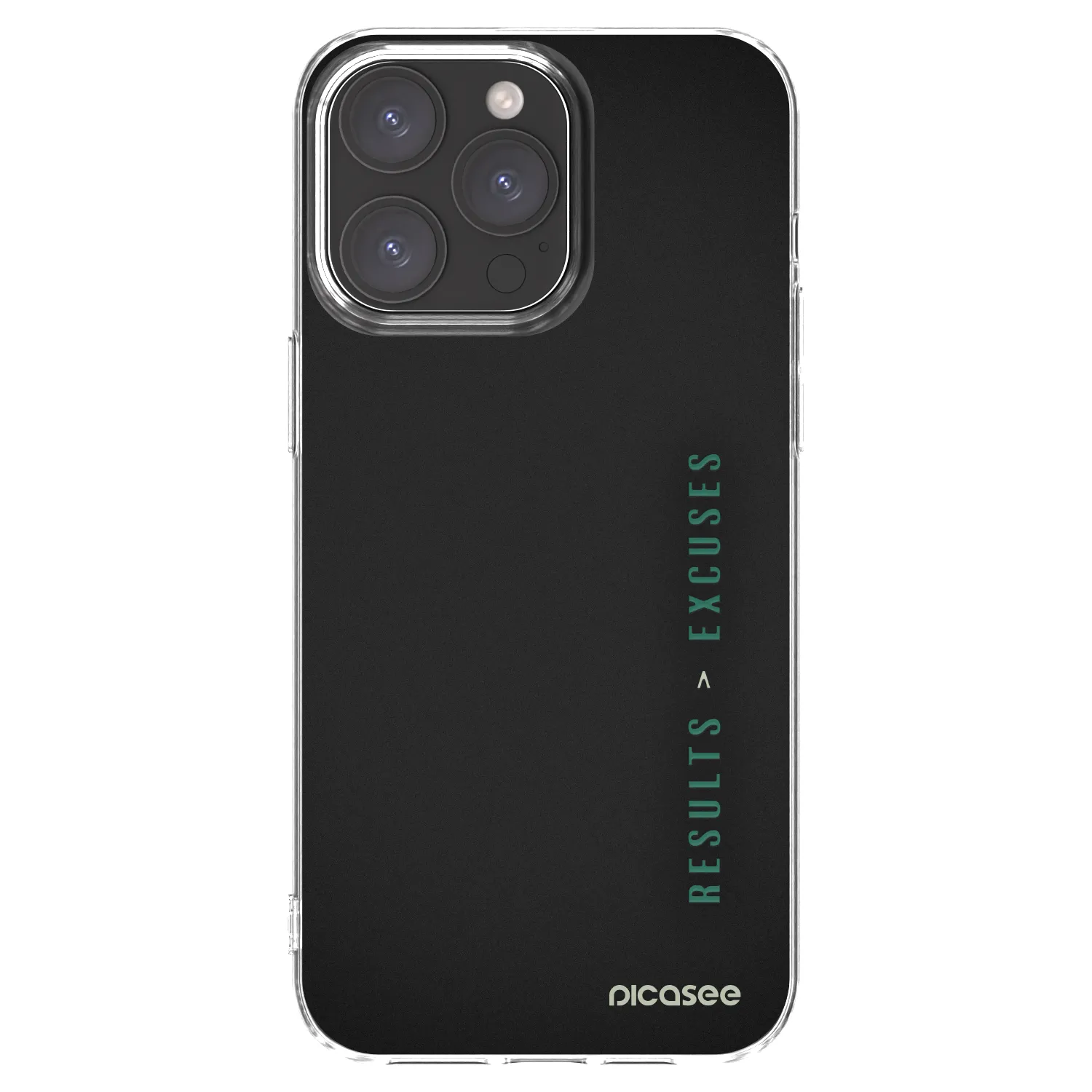Picasee διαφανής θήκη σιλικόνης Apple iPhone 15 Pro Max - Results x Excuses