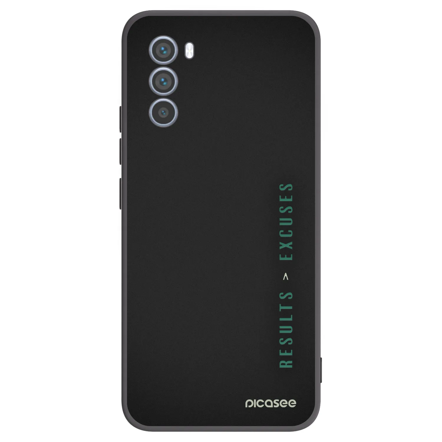 Picasee Μαύρη θήκη σιλικόνης για Motorola Moto G62 - Results x Excuses