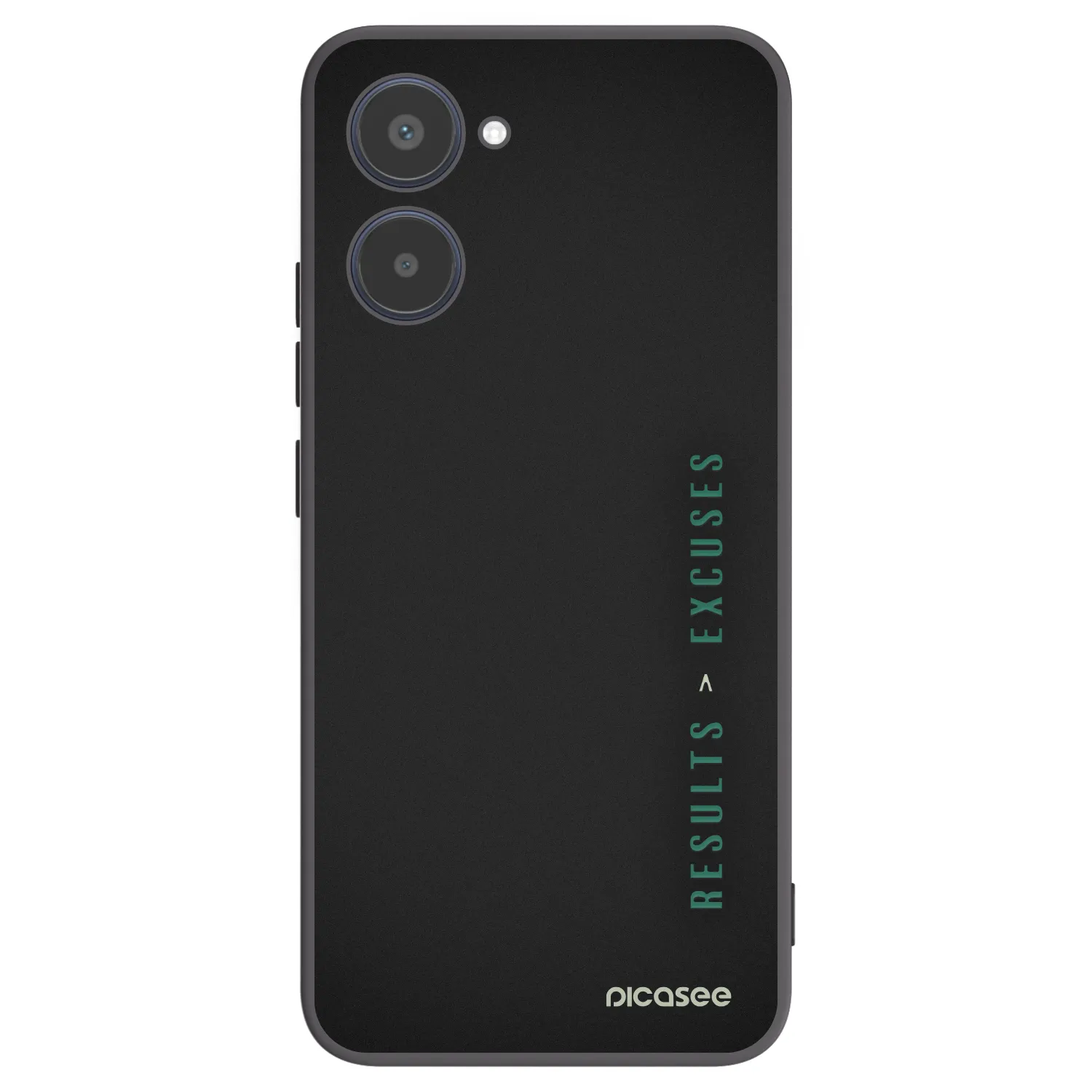 Picasee Μαύρη θήκη σιλικόνης για Realme 10 4G - Results x Excuses