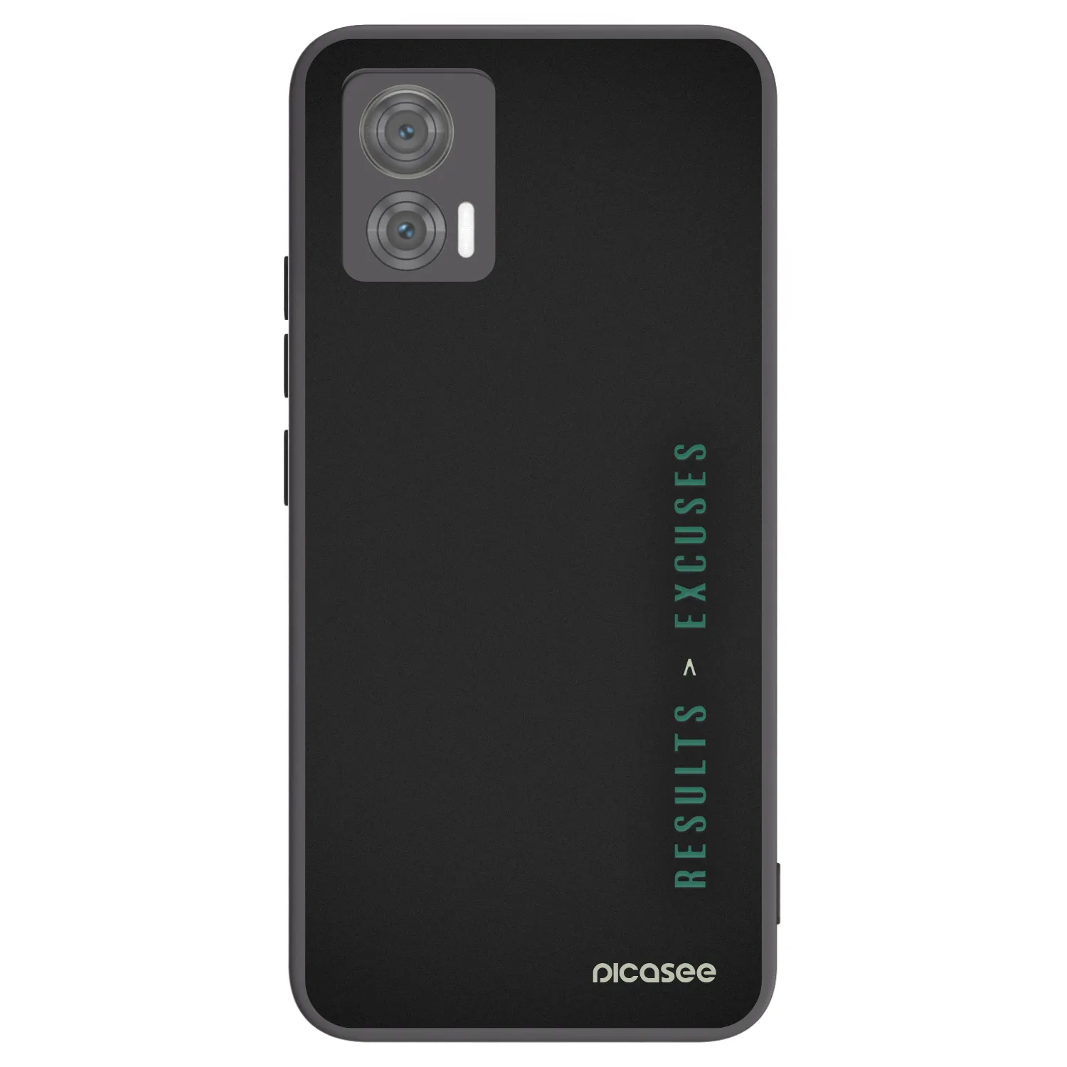 Picasee Μαύρη θήκη σιλικόνης για Motorola Edge 30 Neo - Results x Excuses
