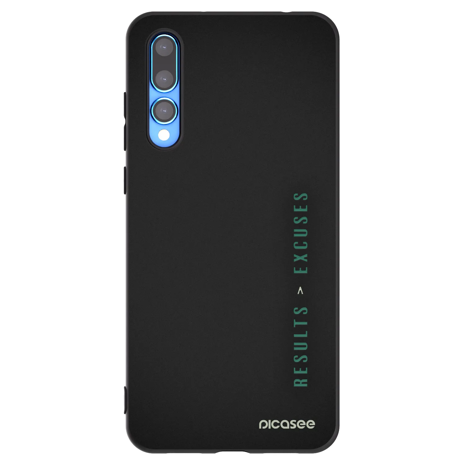 Picasee Μαύρη θήκη σιλικόνης για Huawei P20 Pro - Results x Excuses