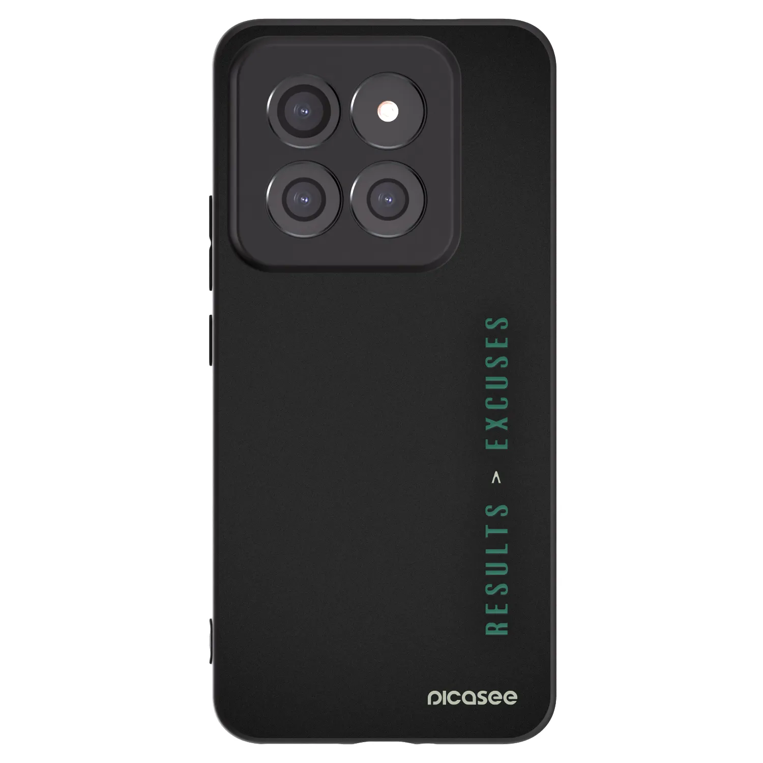 Picasee Μαύρη θήκη σιλικόνης για Xiaomi 14 Pro - Results x Excuses