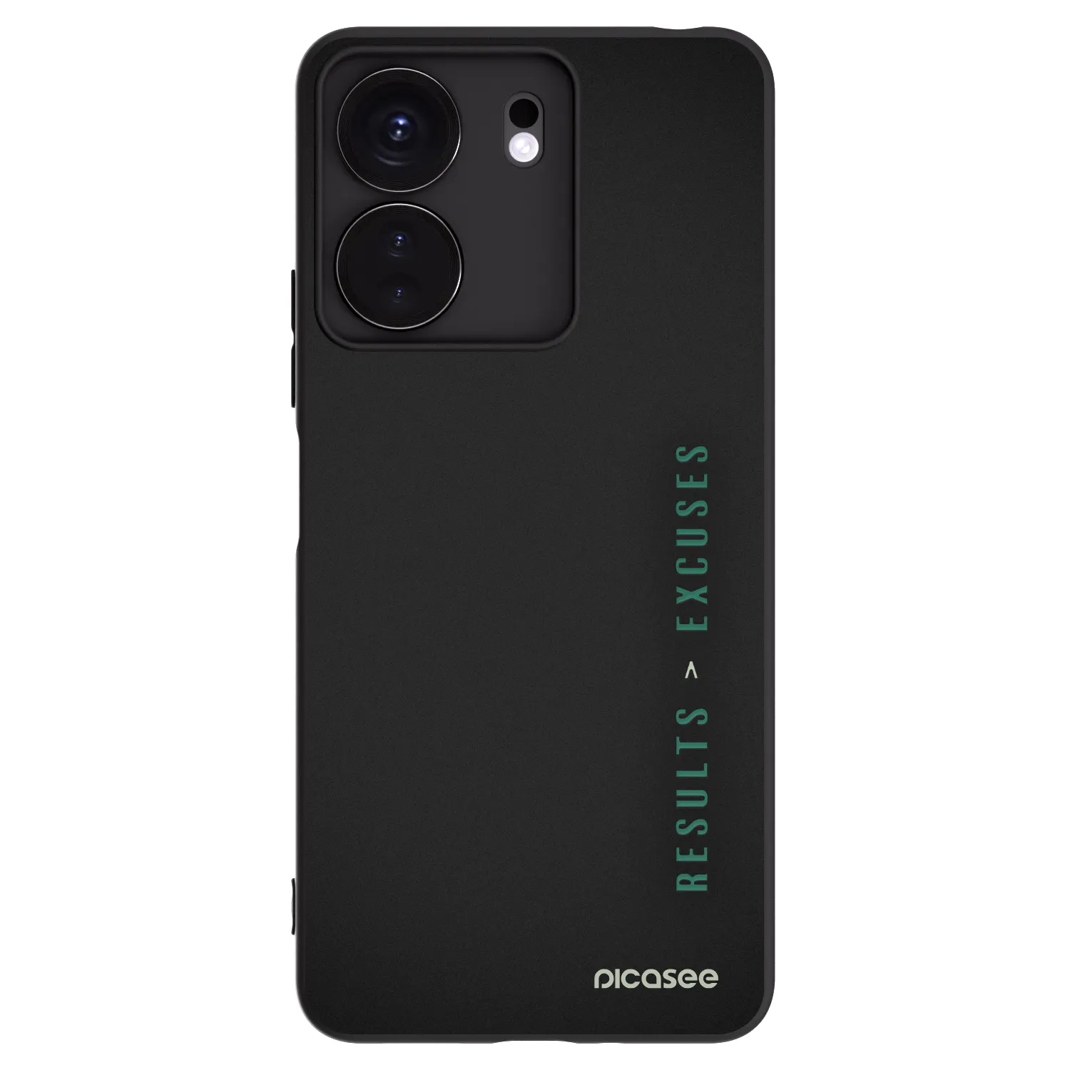 Picasee Μαύρη θήκη σιλικόνης για Xiaomi Redmi 13C 4G - Results x Excuses