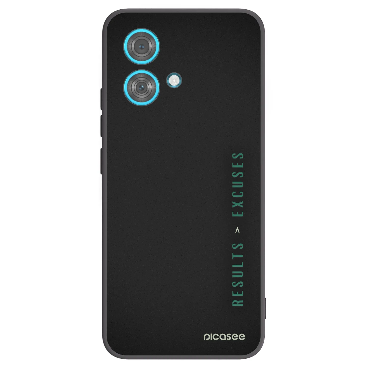 Picasee Μαύρη θήκη σιλικόνης για Motorola Edge 40 Neo - Results x Excuses