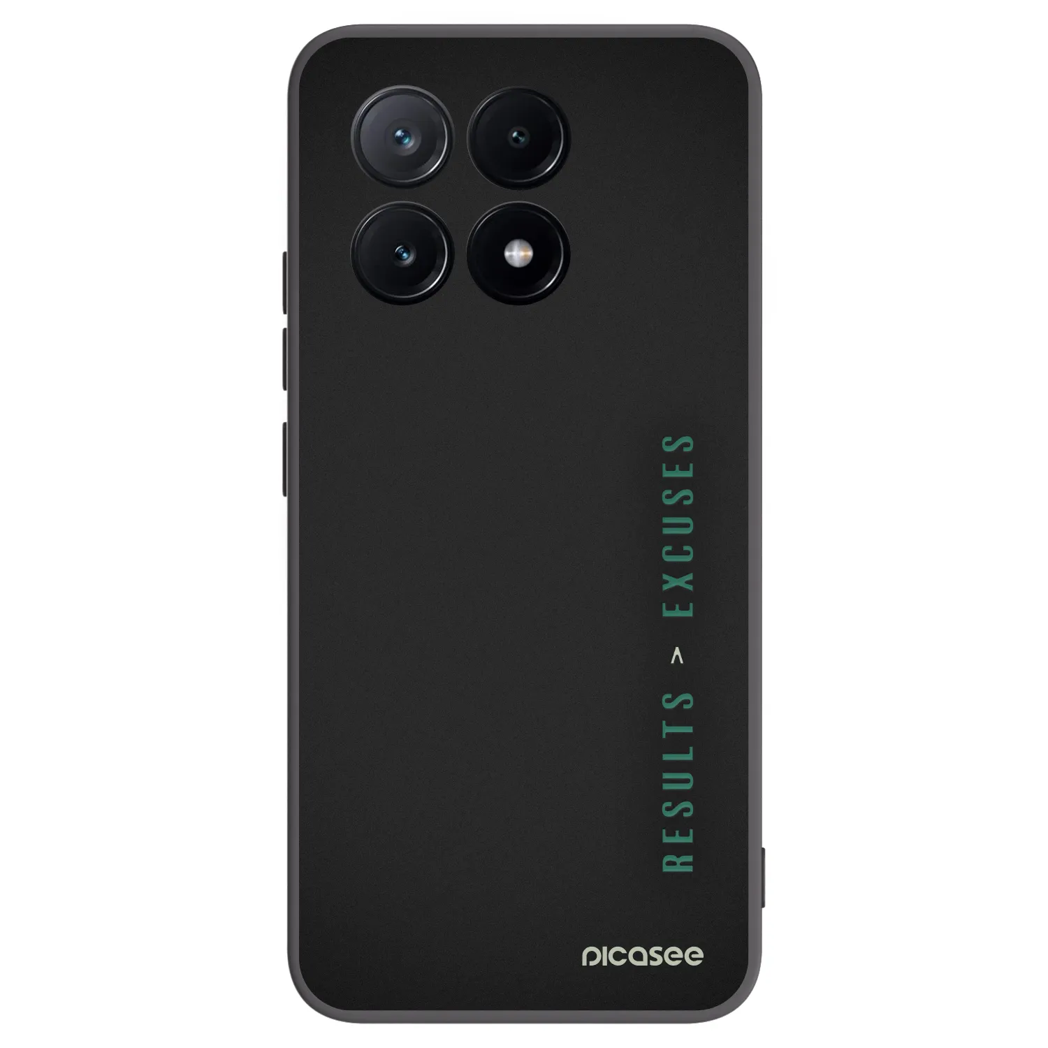 Picasee Μαύρη θήκη σιλικόνης για Xiaomi Poco X6 Pro - Results x Excuses