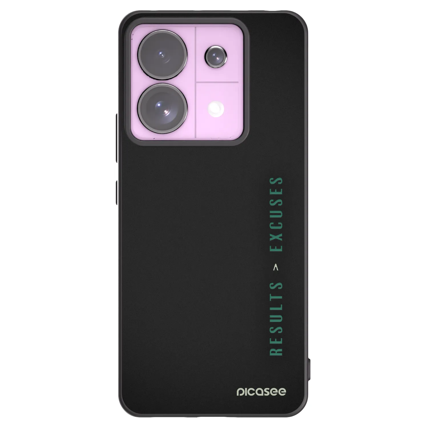 Picasee Μαύρη θήκη σιλικόνης για Xiaomi Redmi Note 13 Pro 5G - Results x Excuses