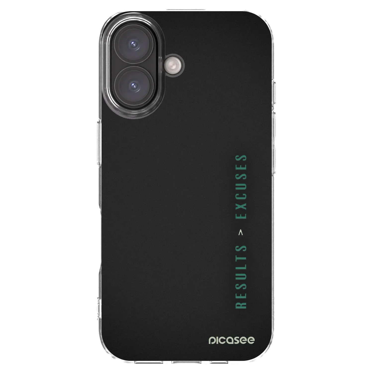 Picasee διαφανής θήκη σιλικόνης Apple iPhone 16 - Results x Excuses