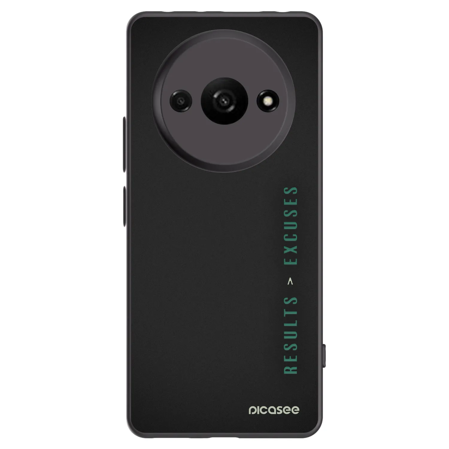 Picasee Μαύρη θήκη σιλικόνης για Xiaomi Redmi A3 - Results x Excuses
