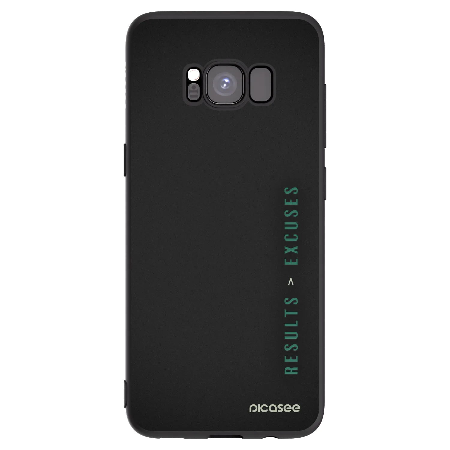 Picasee Μαύρη θήκη σιλικόνης για Samsung Galaxy S8 G950F - Results x Excuses