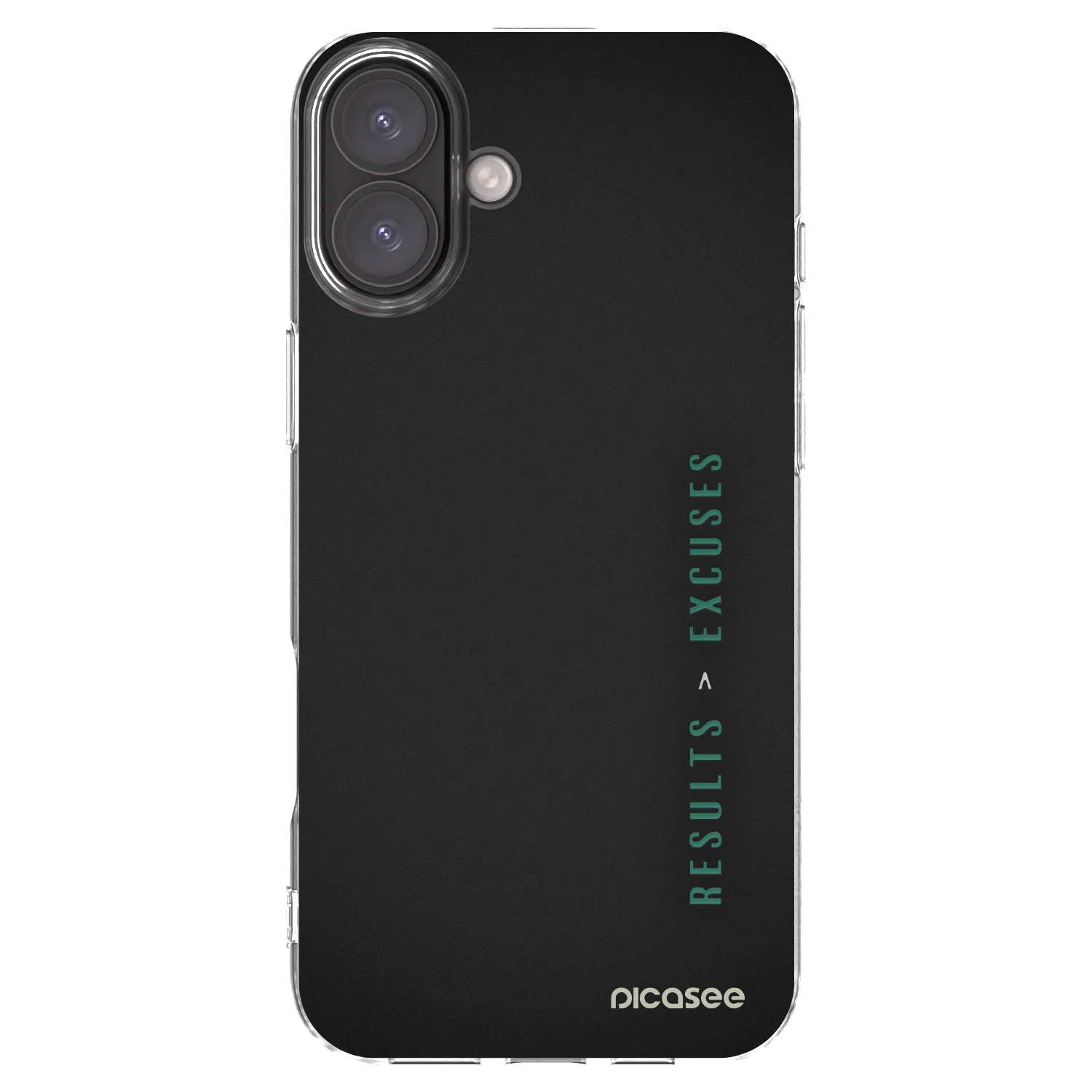 Picasee διαφανής θήκη σιλικόνης Apple iPhone 16 Plus - Results x Excuses