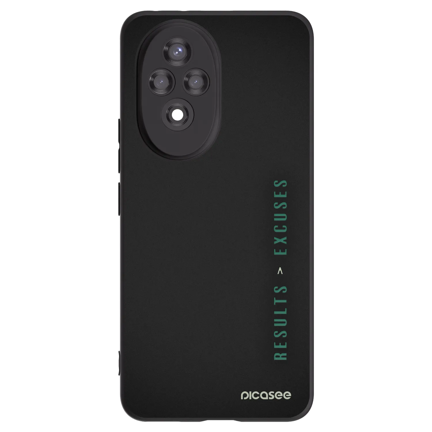 Picasee Μαύρη θήκη σιλικόνης για Honor 200 Pro 5G - Results x Excuses