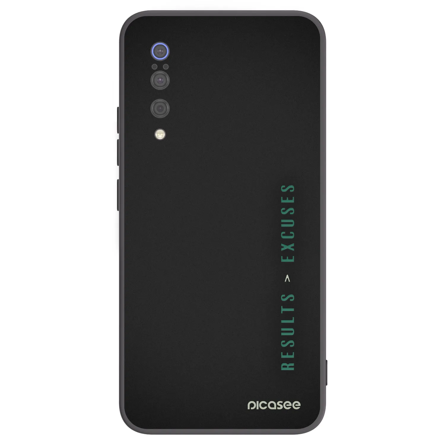 Picasee Μαύρη θήκη σιλικόνης για Xiaomi Mi 9 - Results x Excuses