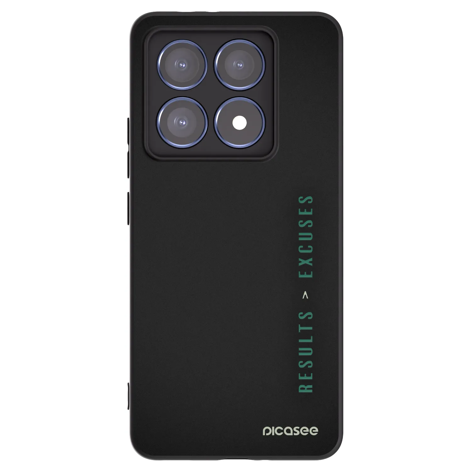 Picasee Μαύρη θήκη σιλικόνης για Xiaomi 14T Pro - Results x Excuses