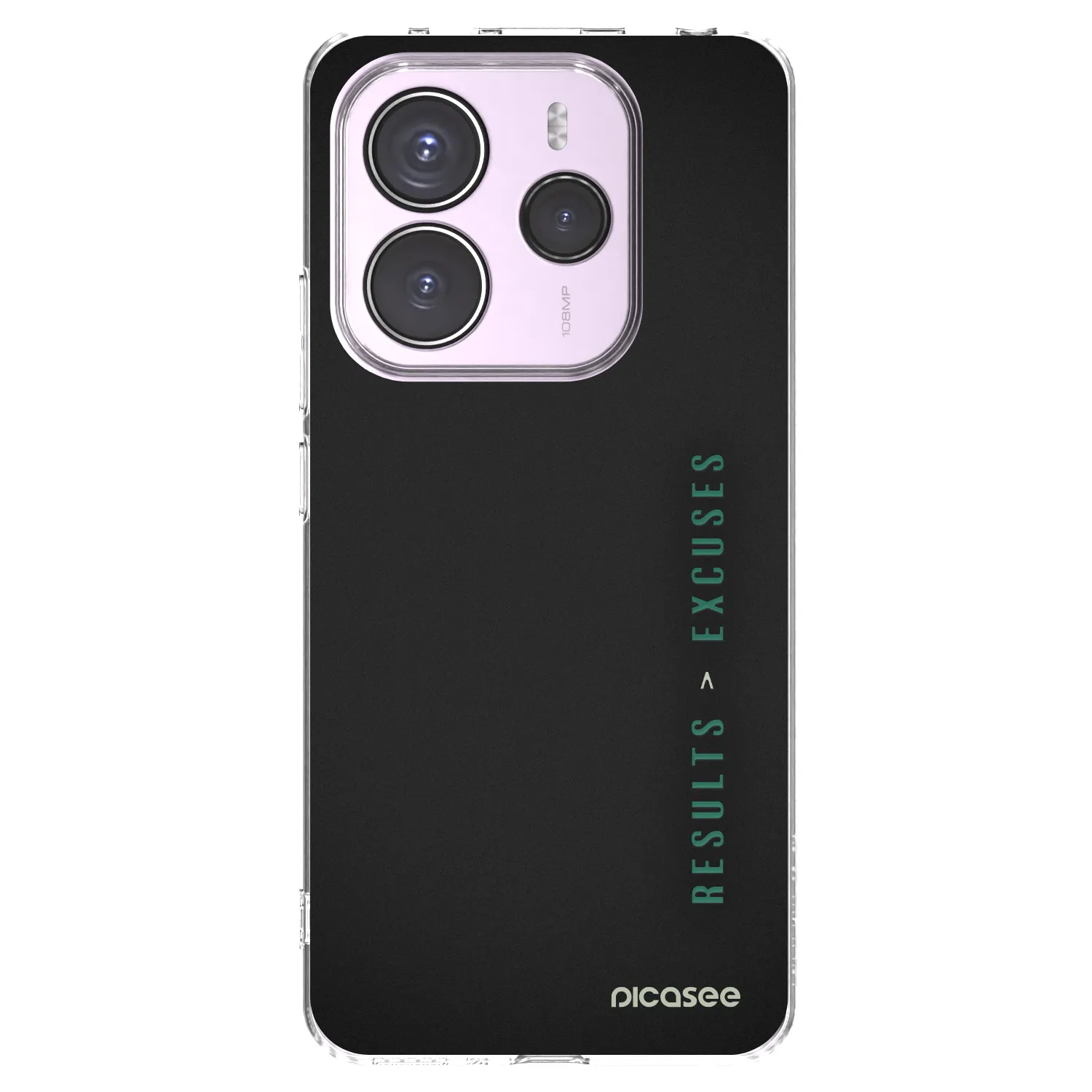 Picasee διαφανής θήκη σιλικόνης Xiaomi Redmi Note 14 5G - Results x Excuses