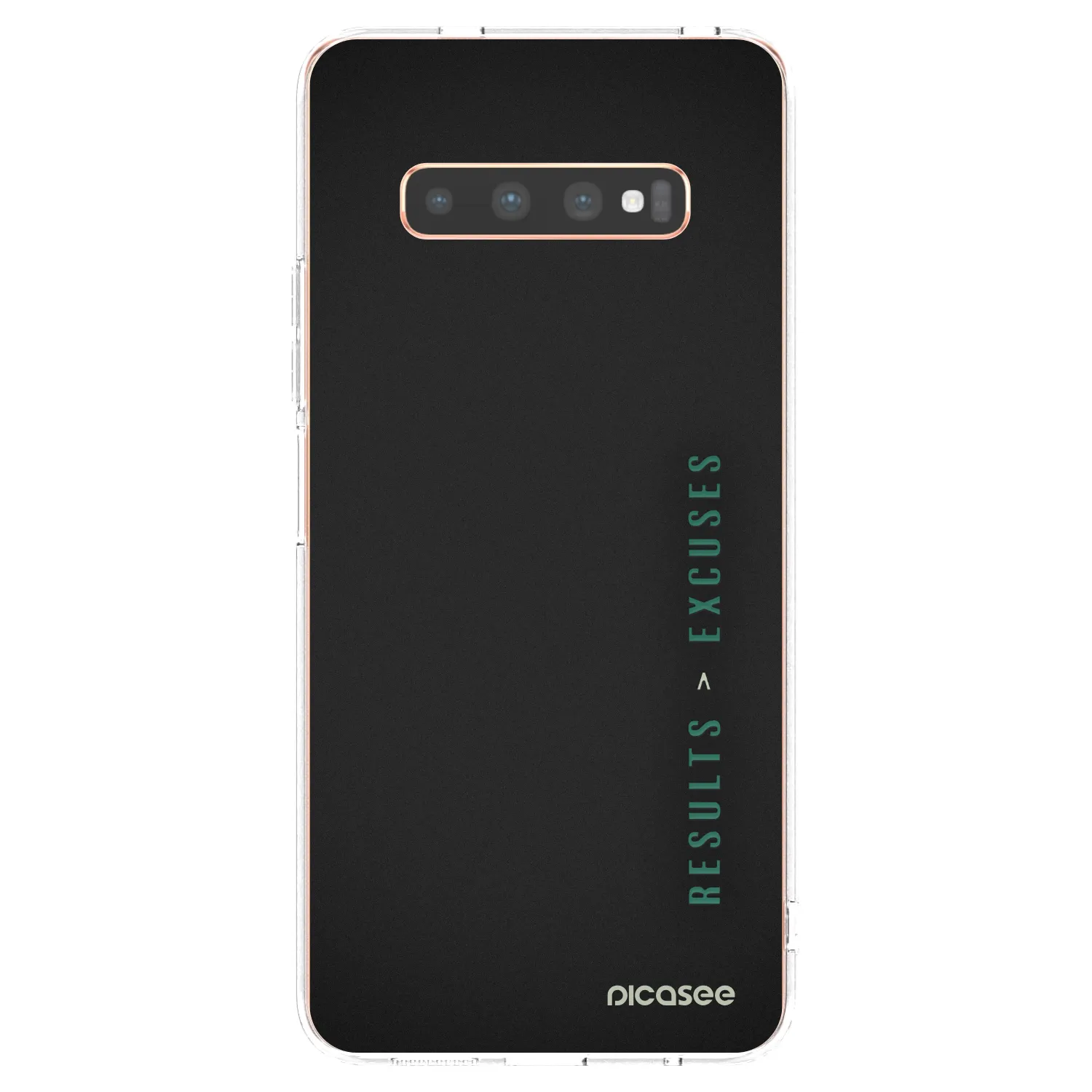 Picasee διαφανής θήκη σιλικόνης Samsung Galaxy S10 Plus G975 - Results x Excuses