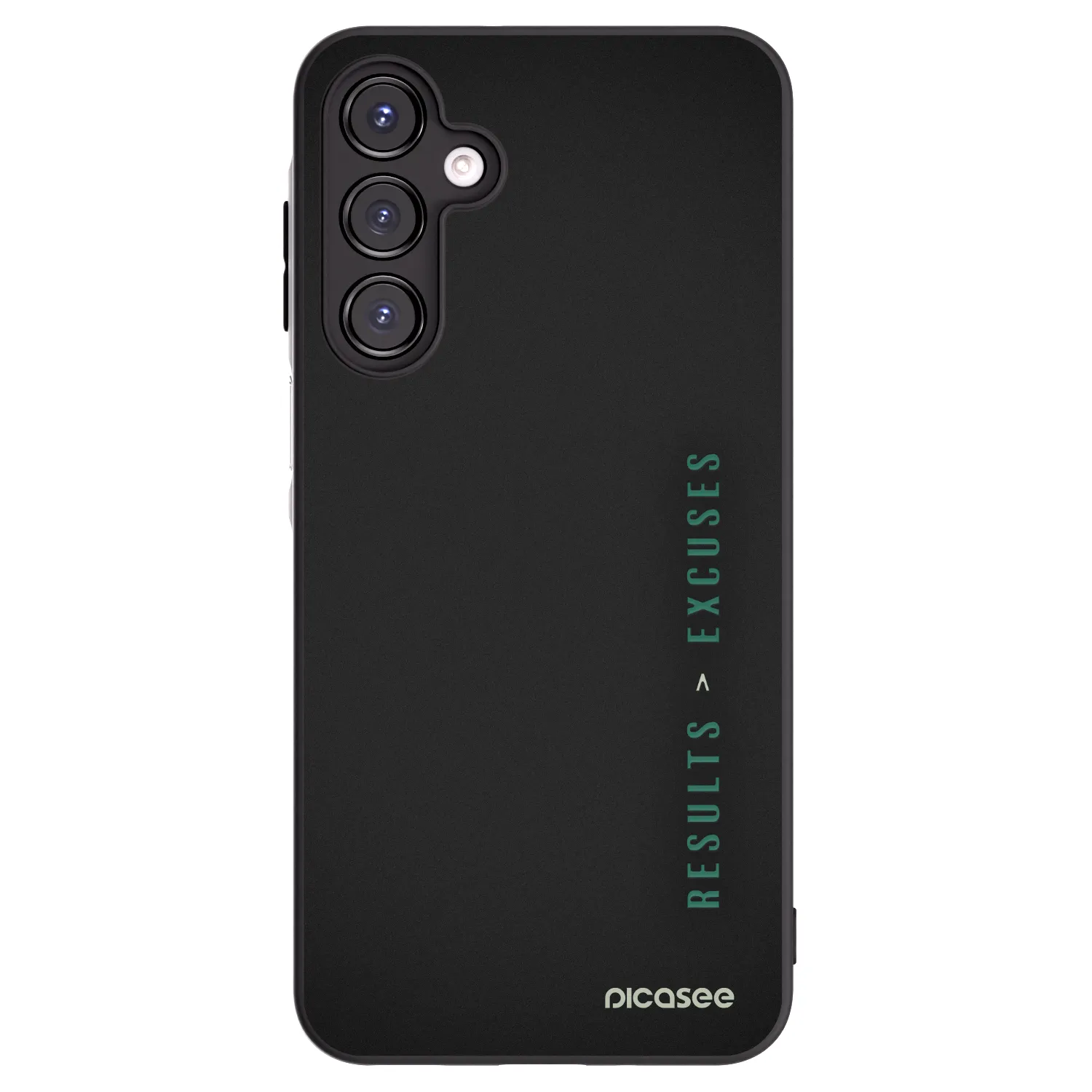 Picasee Μαύρη θήκη σιλικόνης για Samsung Galaxy A16 5G - Results x Excuses
