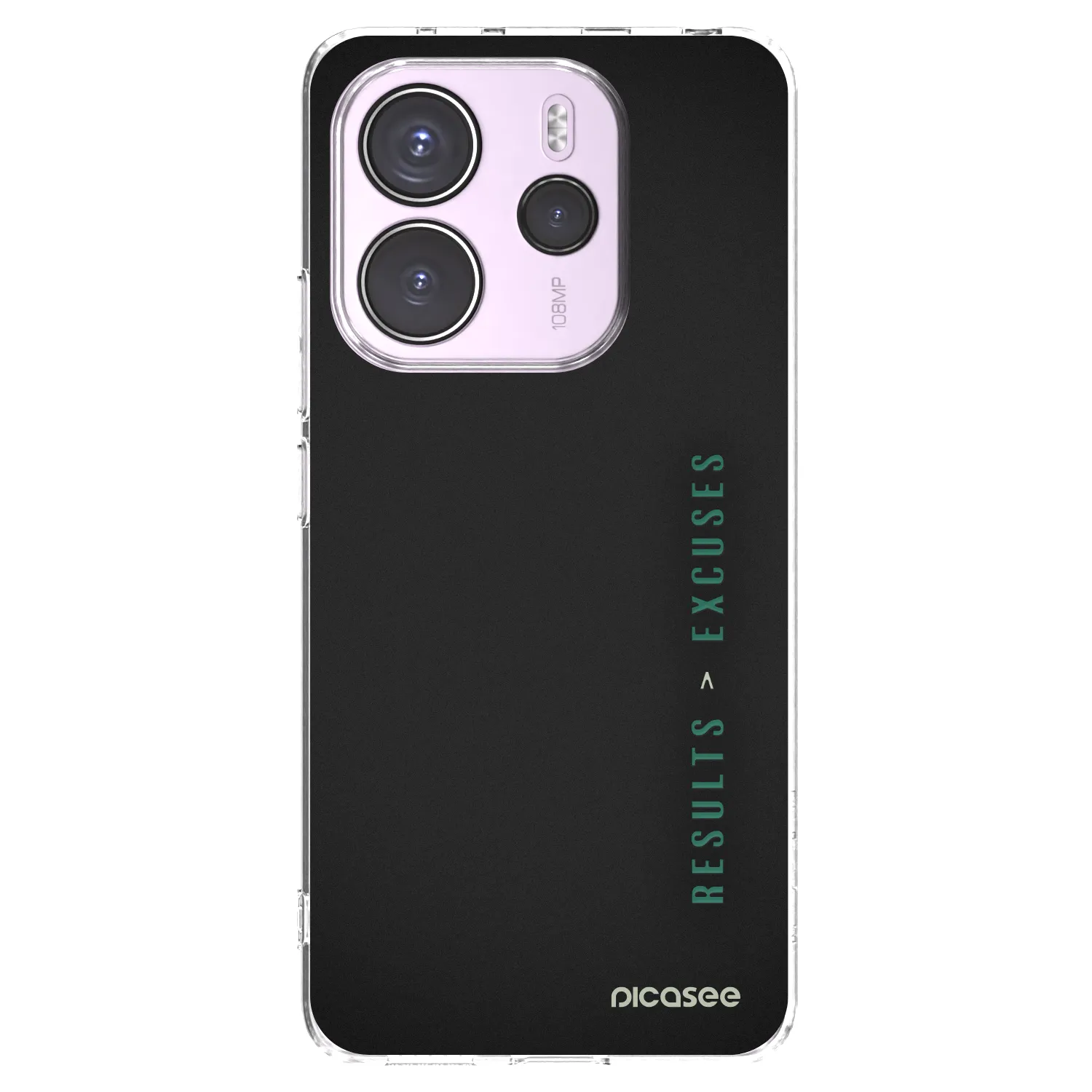Picasee διαφανής θήκη σιλικόνης Xiaomi Redmi Note 14 4G - Results x Excuses