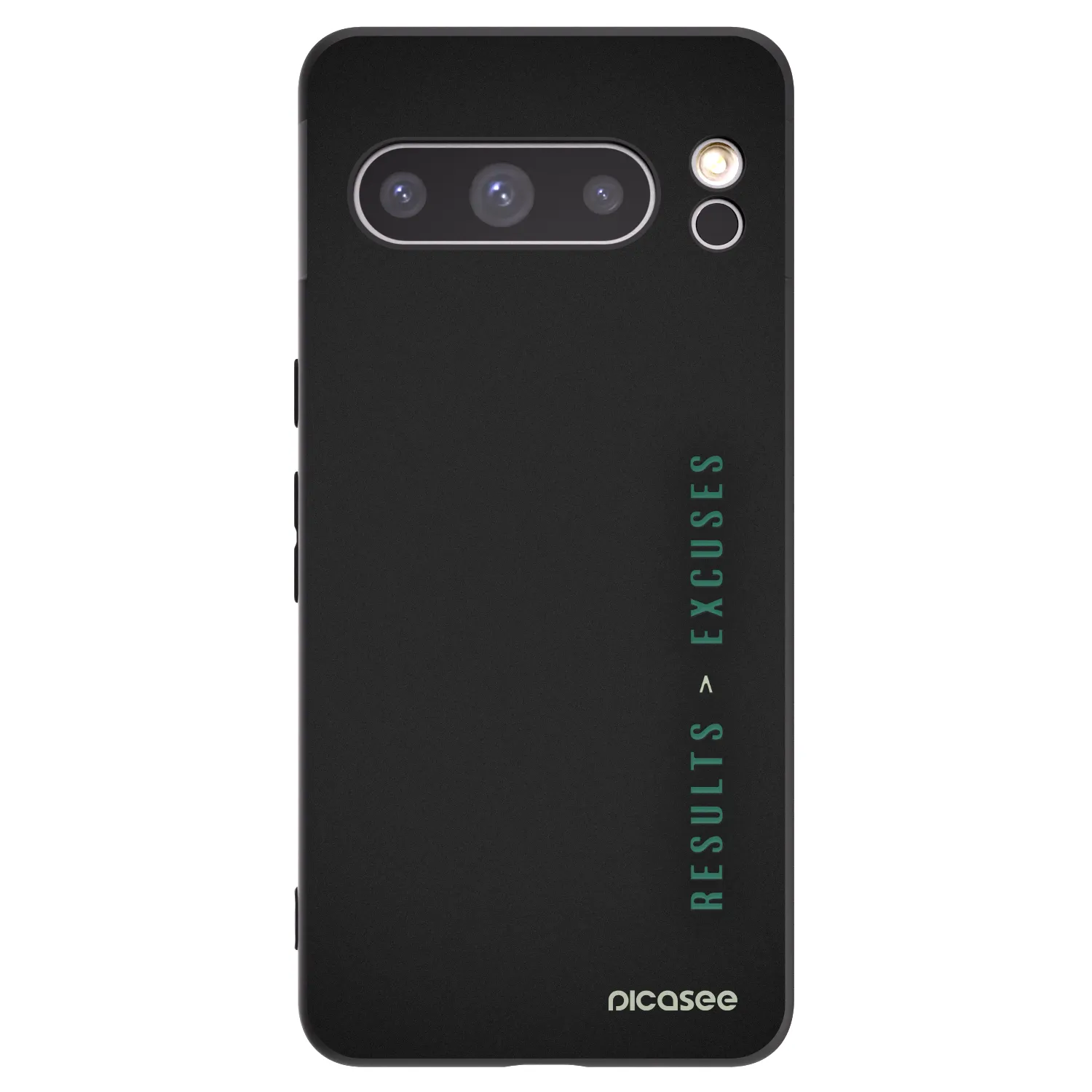 Picasee Μαύρη θήκη σιλικόνης για Google Pixel 8 Pro - Results x Excuses