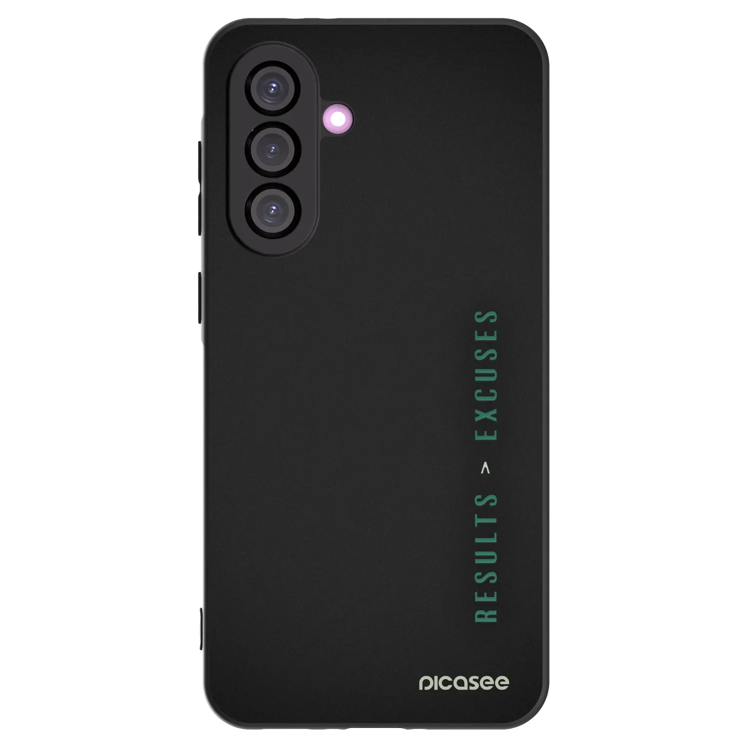 Picasee Μαύρη θήκη σιλικόνης για Samsung Galaxy A56 5G A566B - Results x Excuses